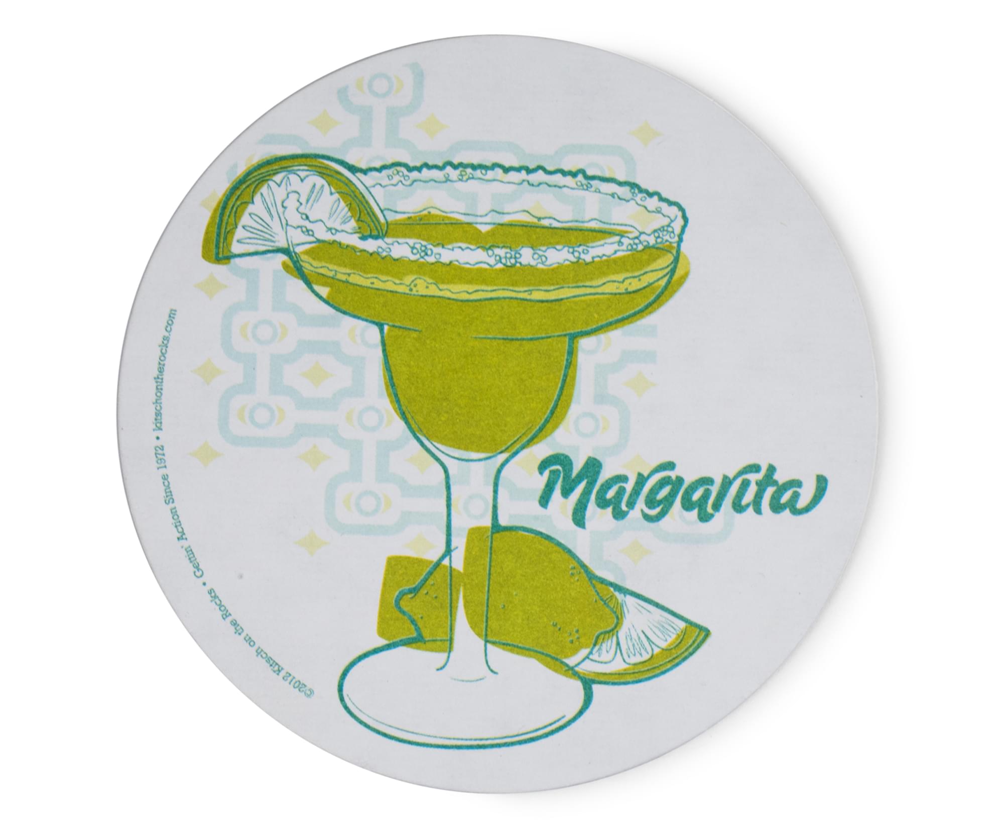 Retro Margarita Cork Drink Coaster - Single