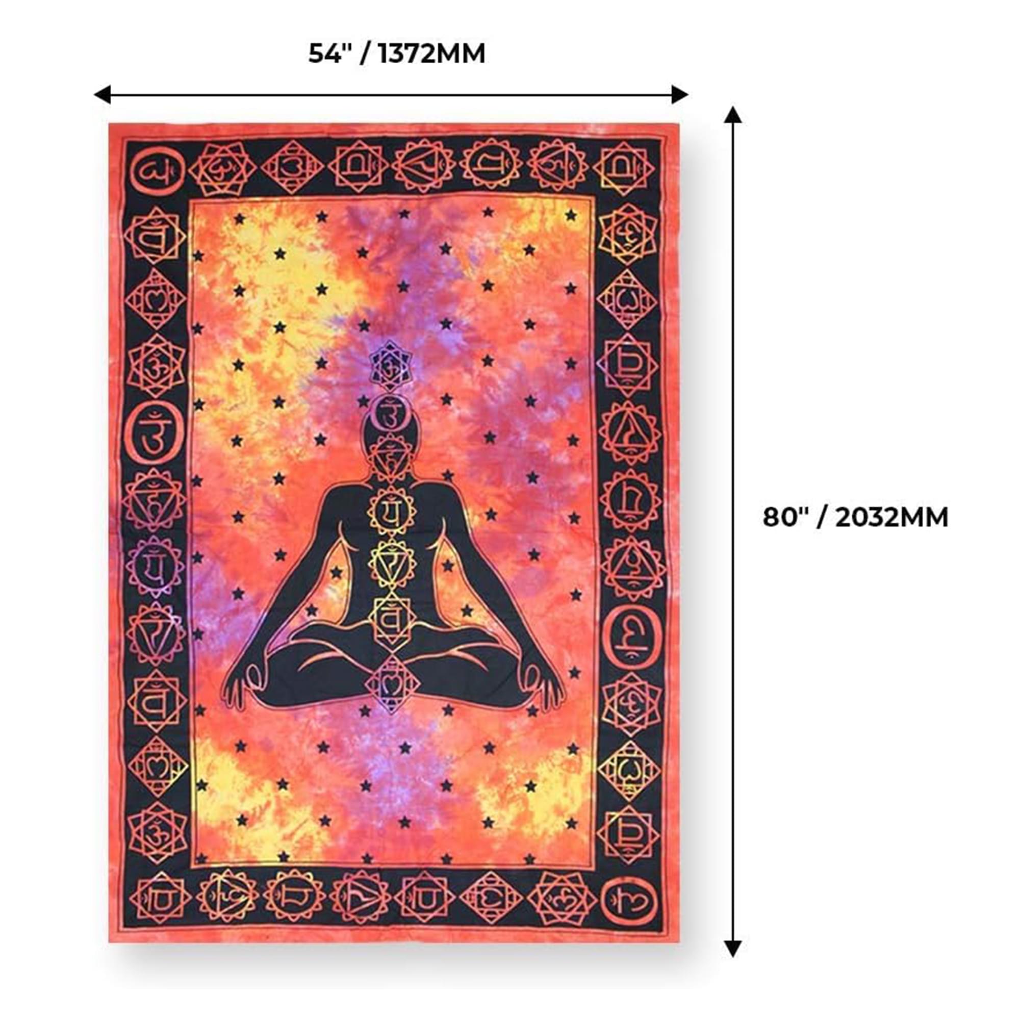 Serenity-Inspired Zen Yoga Wall Tapestry (54 x 80 Inch)