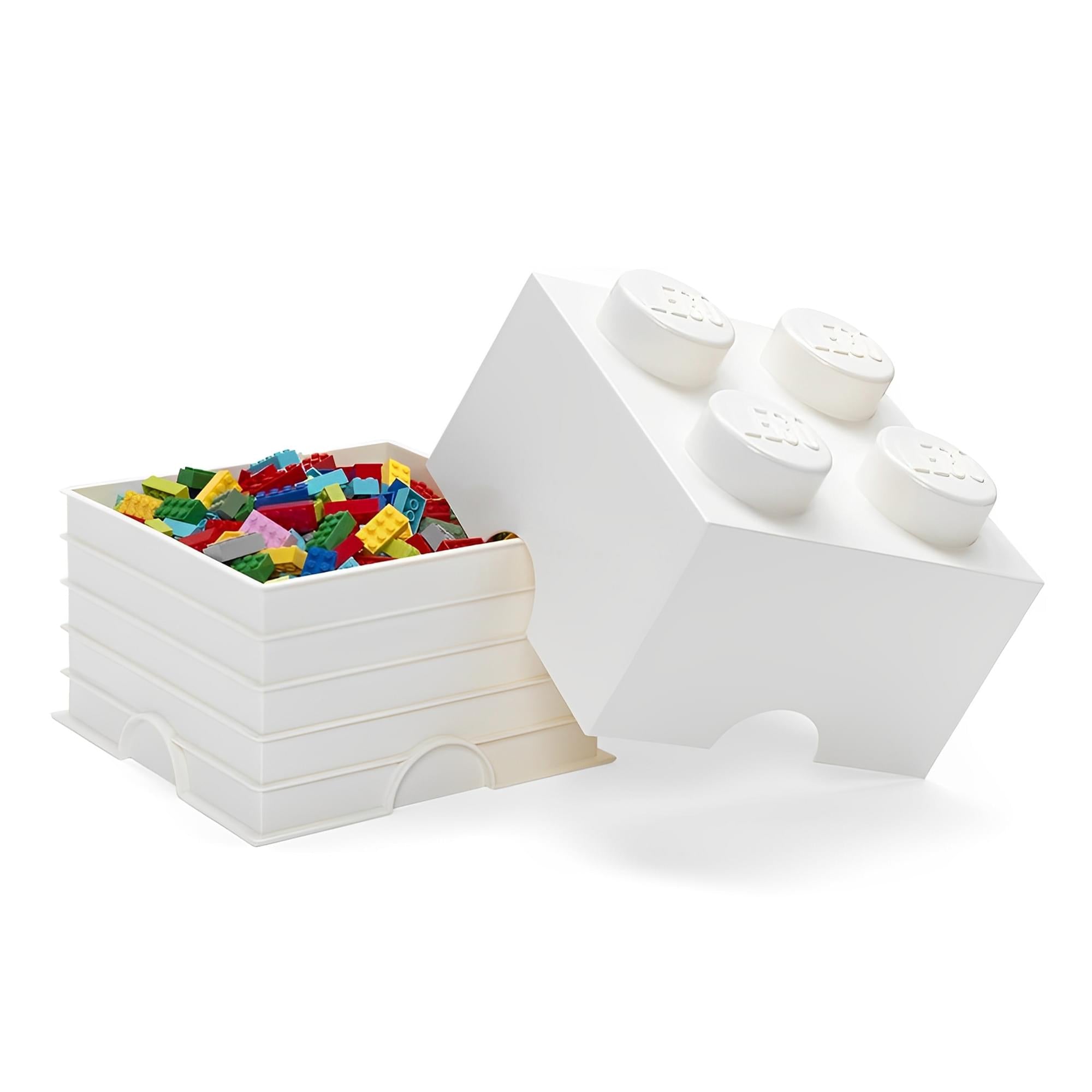 Fun & Organized LEGO - Style Storage Brick (White)