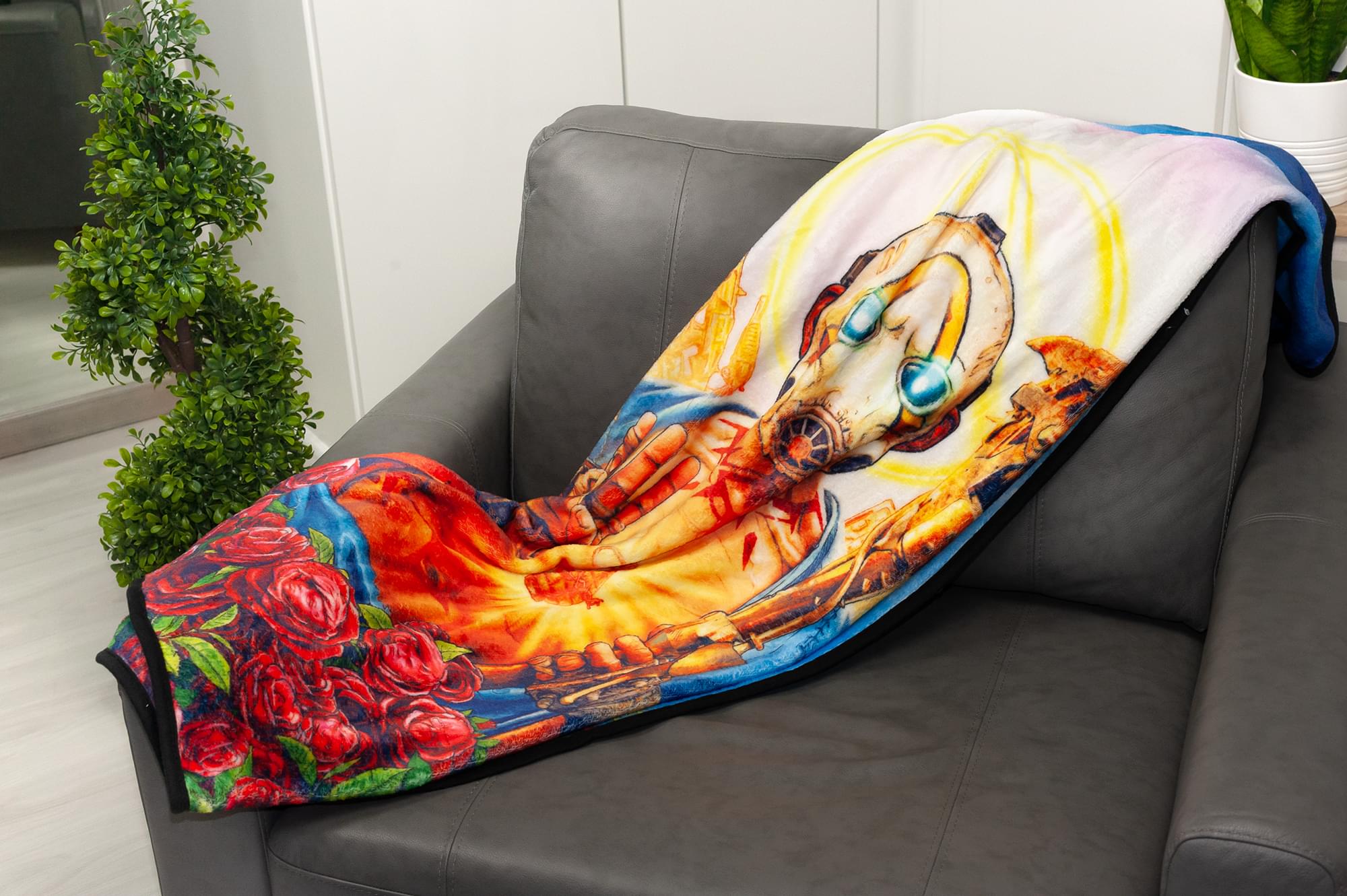 Borderlands 3 Psycho Bandit Fleece Throw Blanket - 60 x 45 Inches