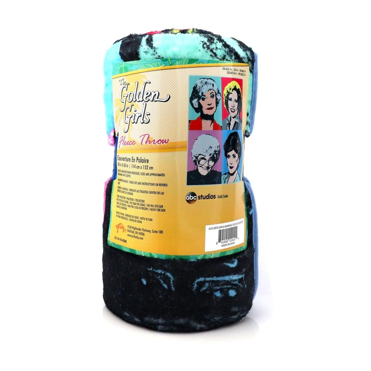 Golden Girls Warhol-Inspired Ultra-Soft Fleece Blanket | 45x60