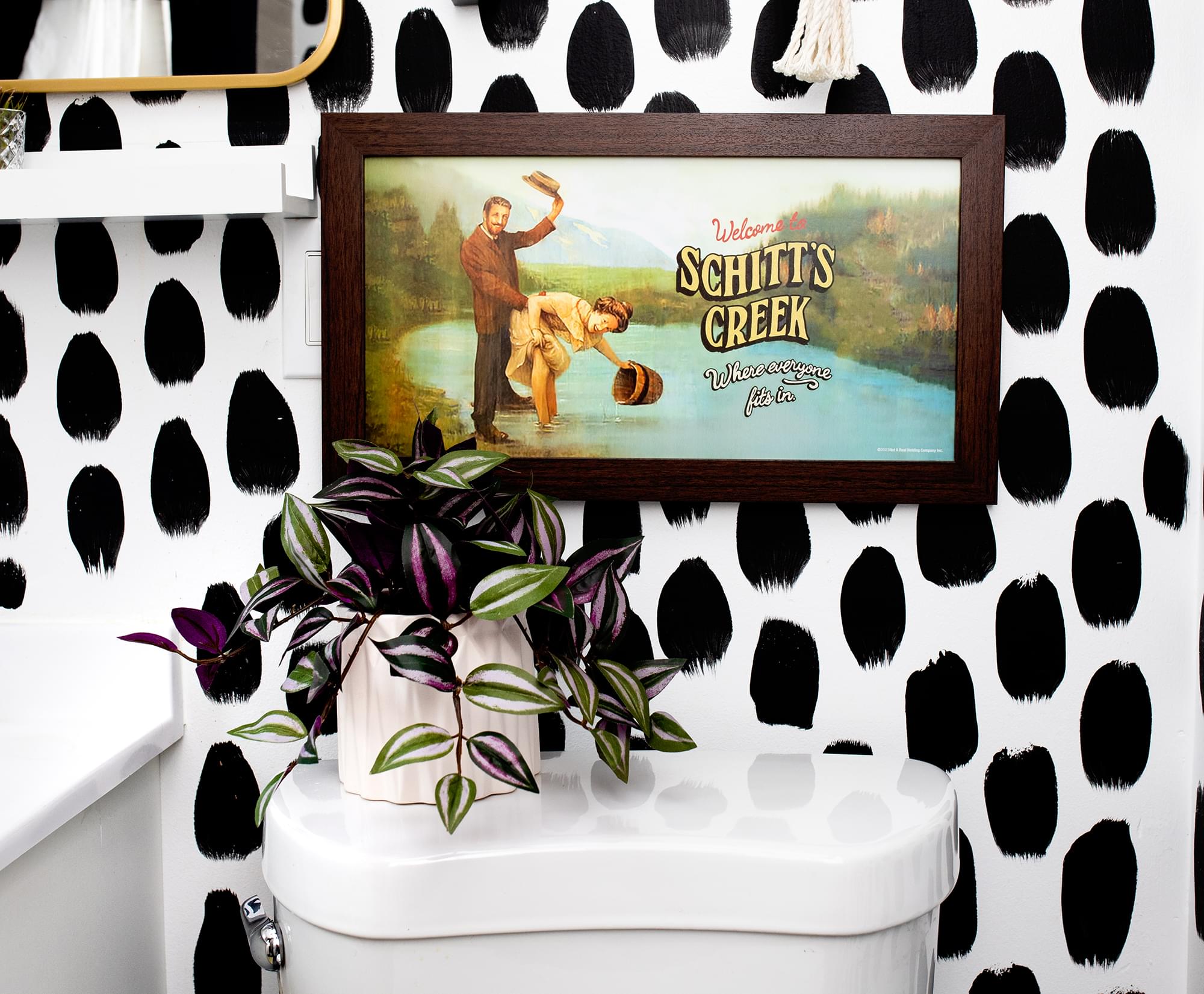 Schitt's Creek Inspired Framed MDF Wall Art - 10 x 18 Inches