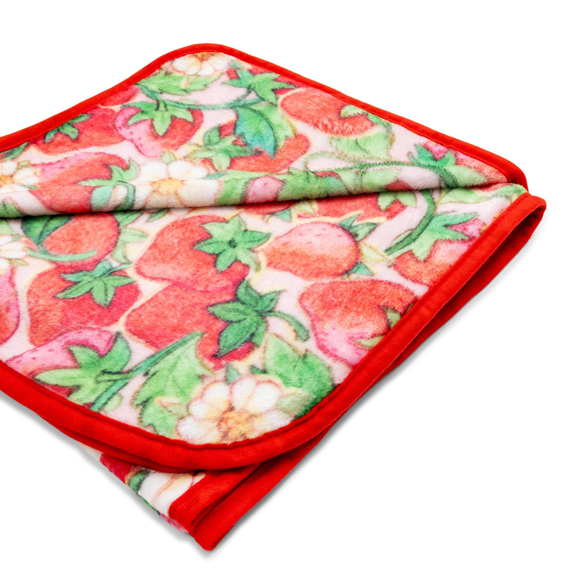 Berry Special Strawberry Shortcake Raschel Throw Blanket - 45 x 60 Inches