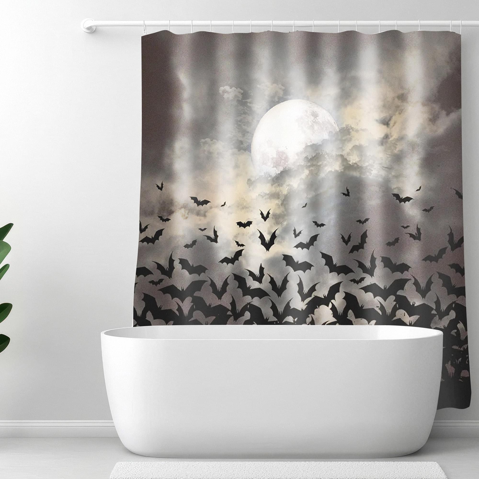 Spooky Bats Halloween 4-Piece Bathroom Set