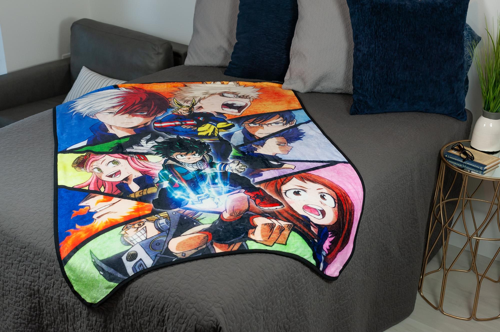 My Hero Academia U.A. Academy Heroes Large Fleece Throw Blanket - 60 x 45 Inches