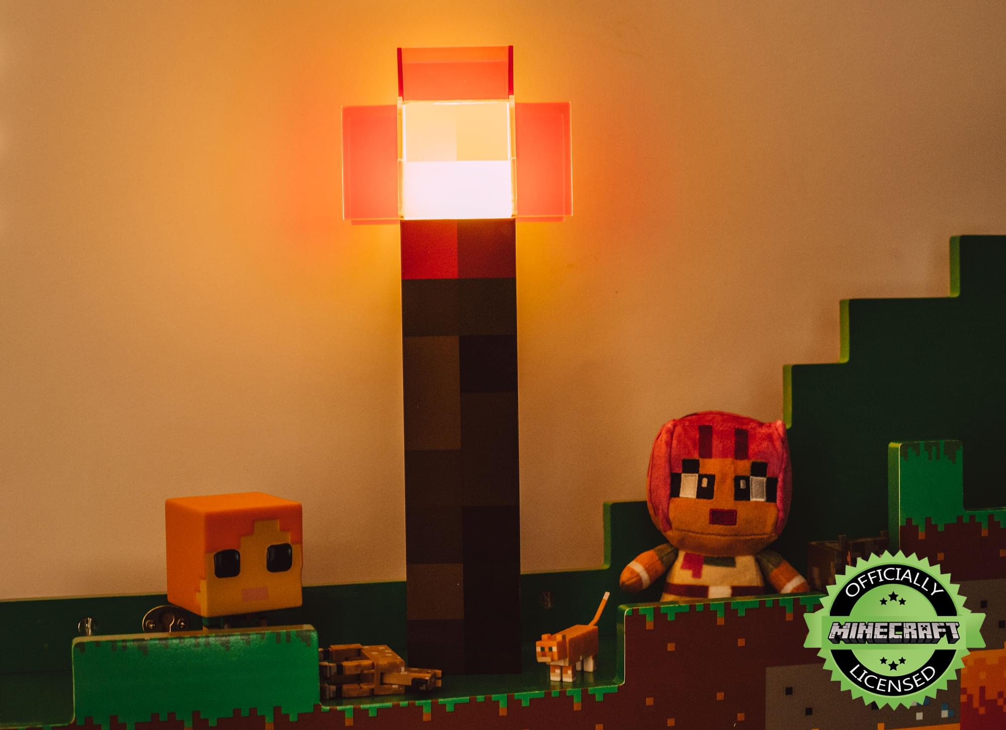 Illuminating Minecraft Magic: 12.6 Inch Redstone Torch LED Nightlight for Cosplay & More