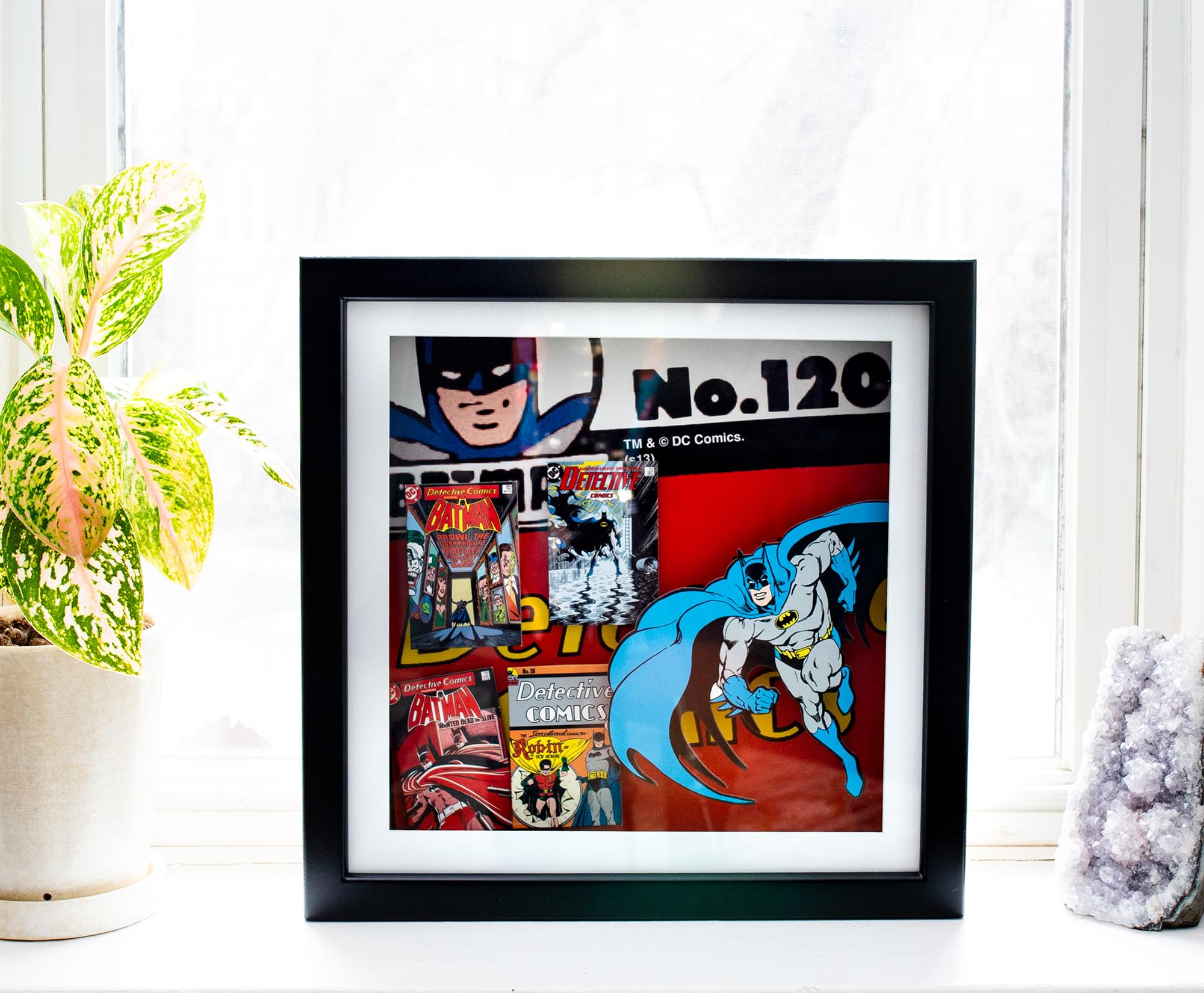 DC Comics Batman #120 14x14 Wood Frame 3D Shadow Box Wall Art