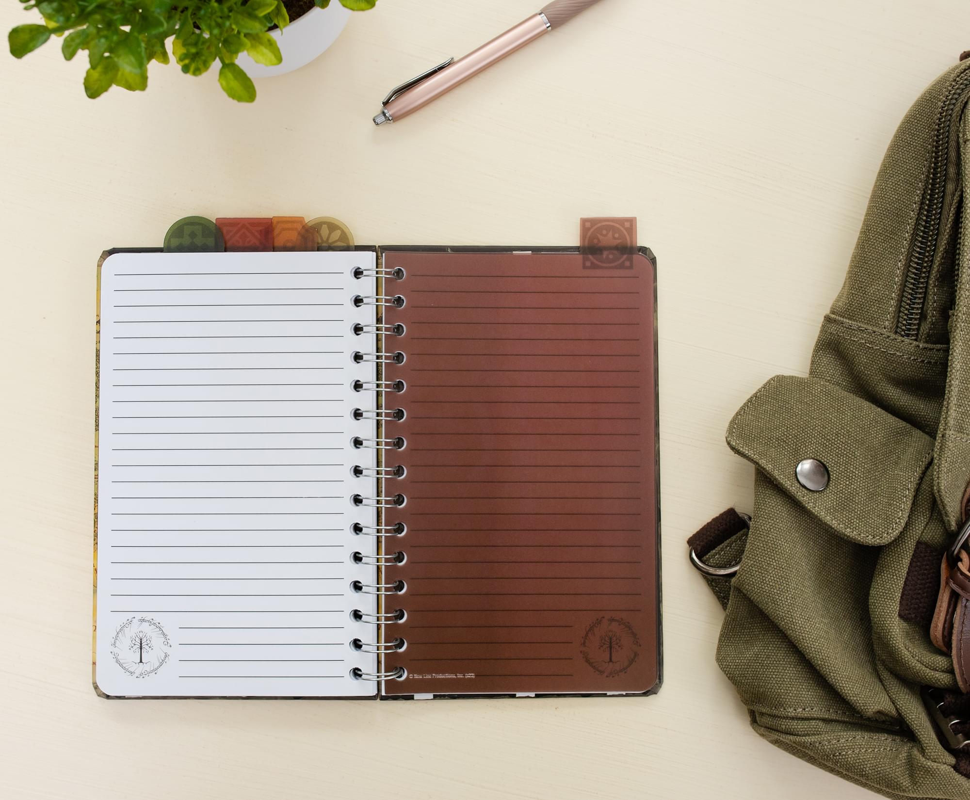 The Lord of the Rings Middle-earth 5-Tab Spiral Notebook with 75 Sheets