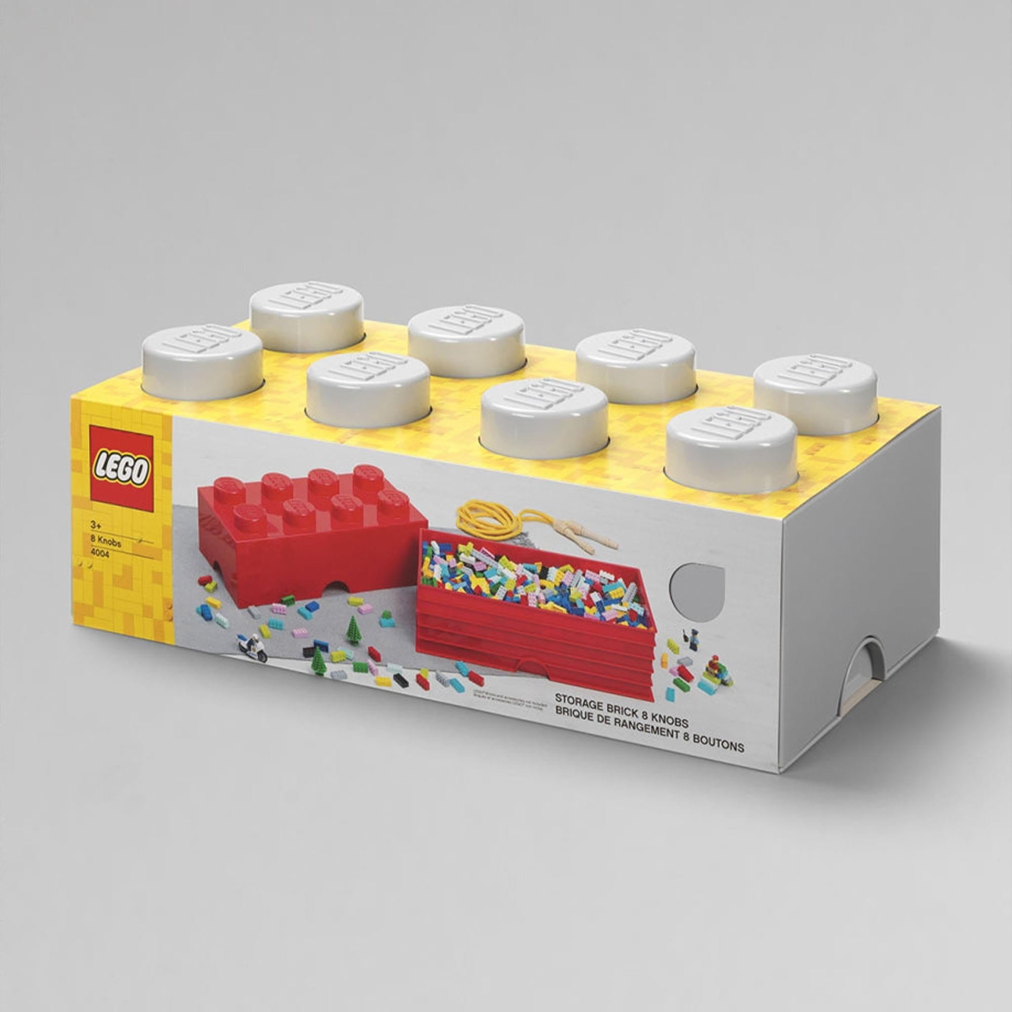 Fun and Functional LEGO Storage Brick in Stone Grey