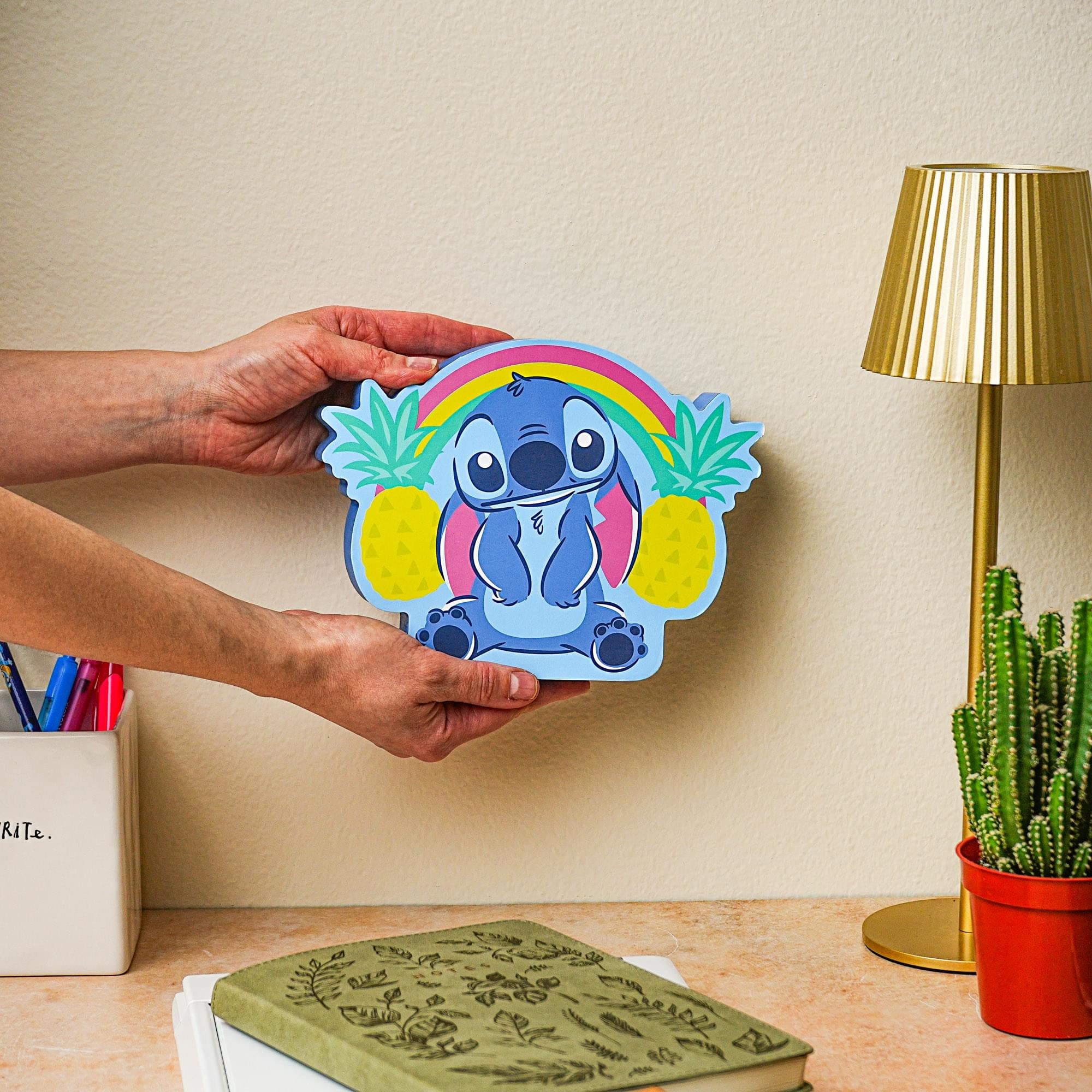Disney Lilo & Stitch Tropical Paradise Die-Cut Wooden Wall Art - 6x8 Inches