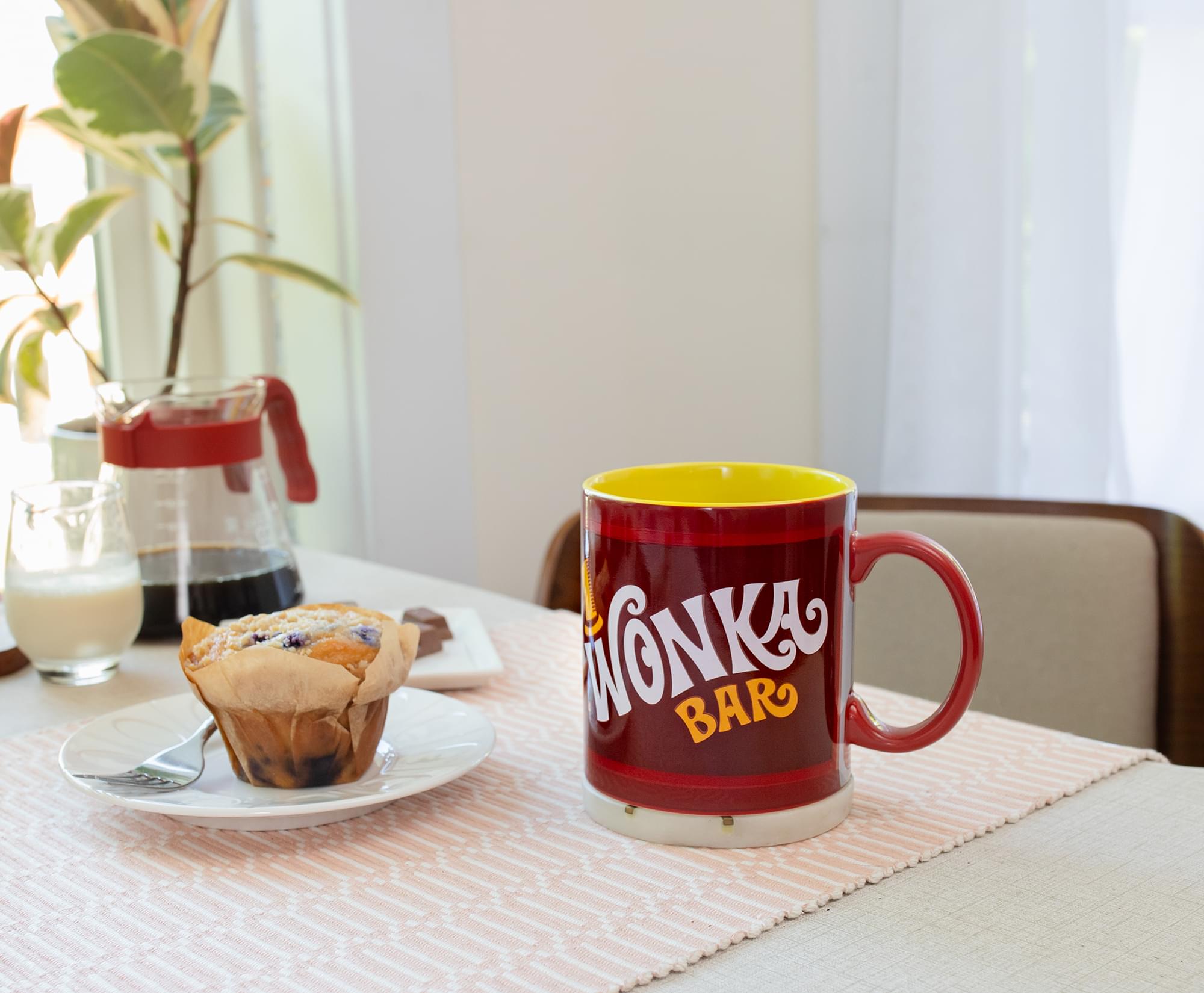Willy Wonka Chocolate Factory-Inspired Ceramic Mug with Hidden Golden Ticket