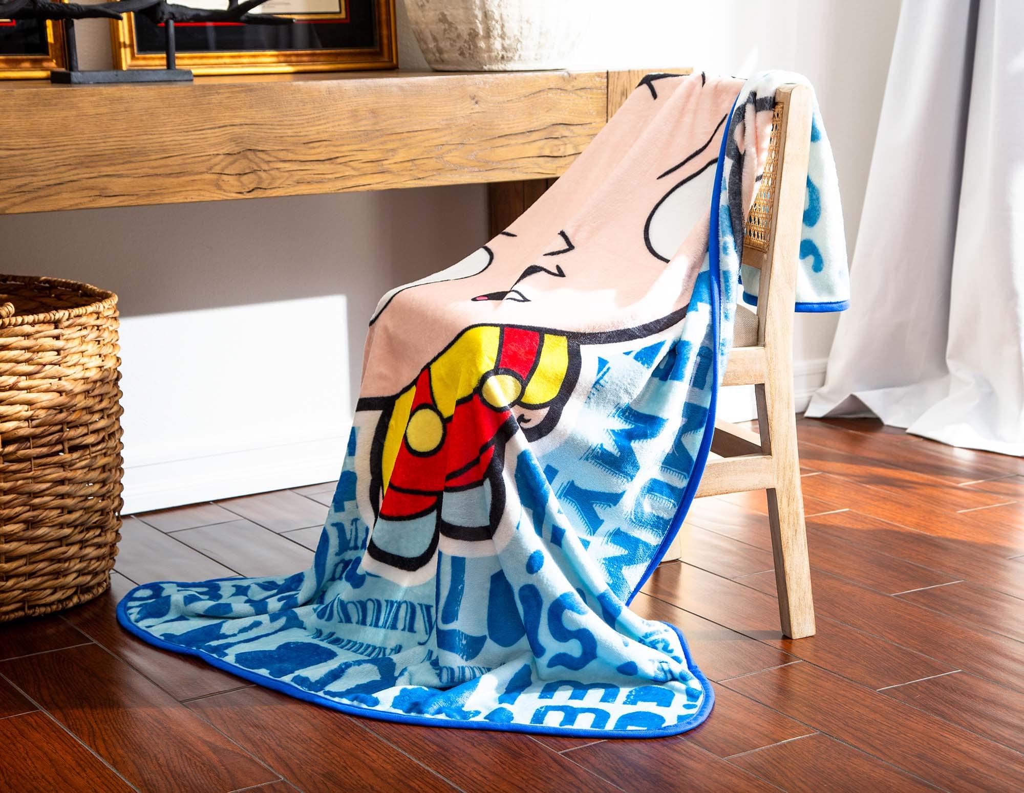 Family Guy Stewie Griffin Mama Raschel Throw Blanket - Cozy & Hilarious