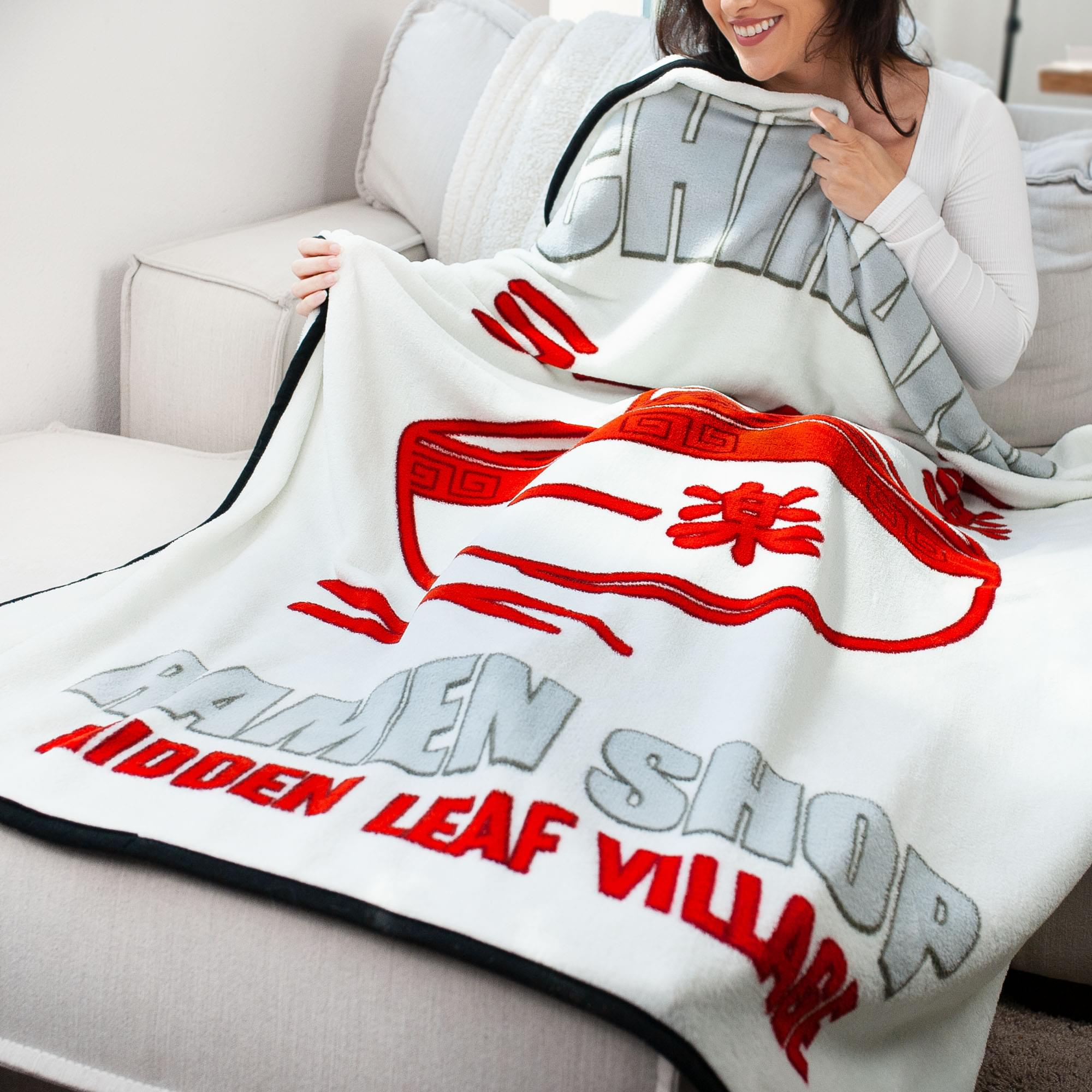 Naruto Ichiraku Ramen Cozy Fleece Throw Blanket - 45 x 60 Inches