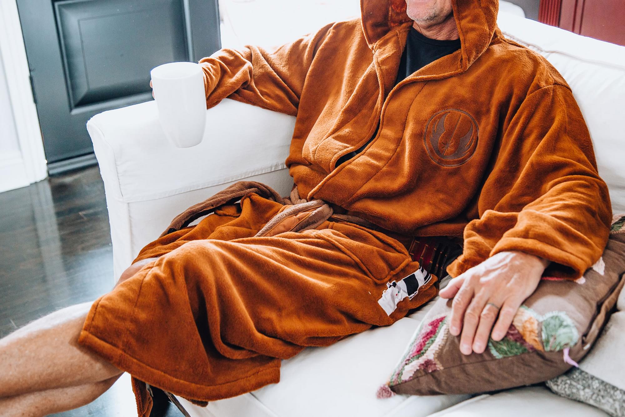 Unleash Your Inner Jedi with Our Universal One-Size-Fits-Most Adult Star Wars Hooded Bathrobe