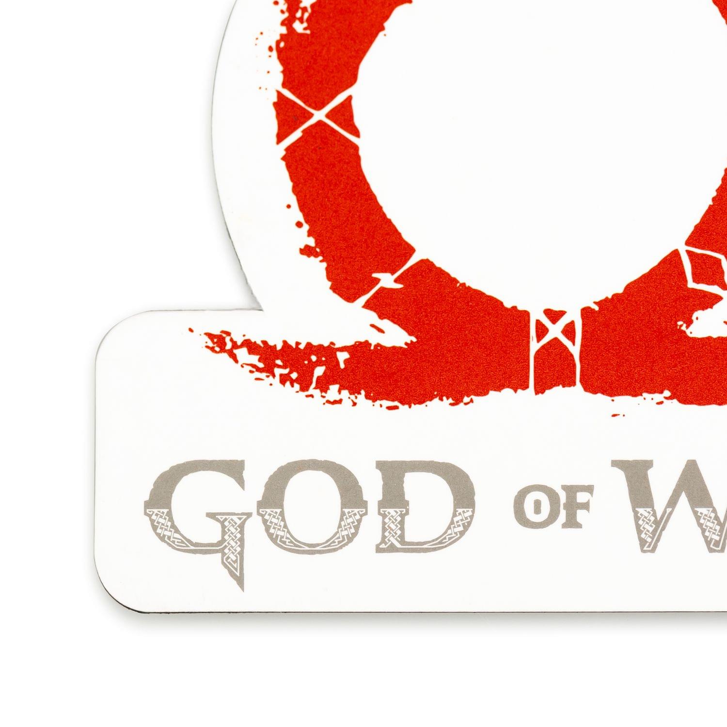 Epic God of War 2018 Omega Logo Car Magnet - Kratos and Son! A Must-Have Video Game Collectible