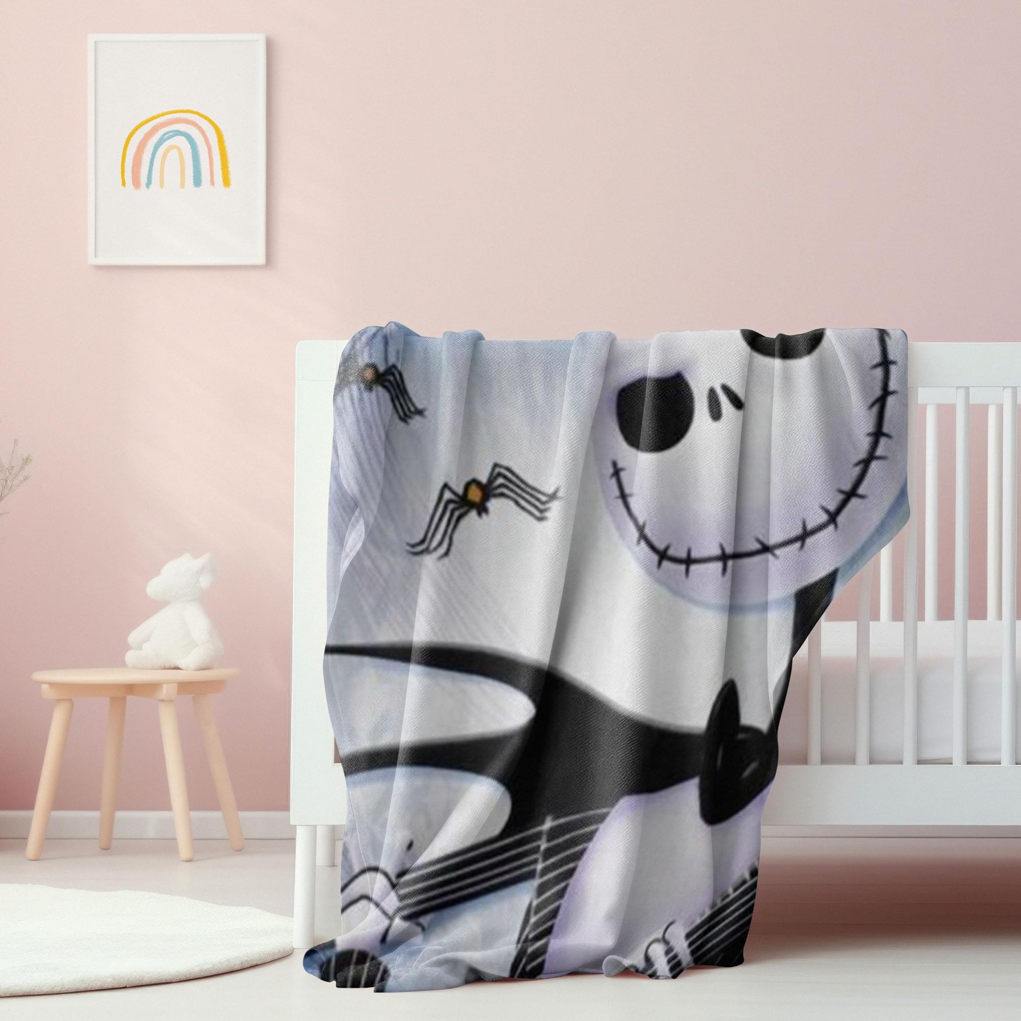 Enchanting Jack Skellington 45 x 60 Inch Fleece Throw Blanket for Year - Round Halloween and Christmas Vibes