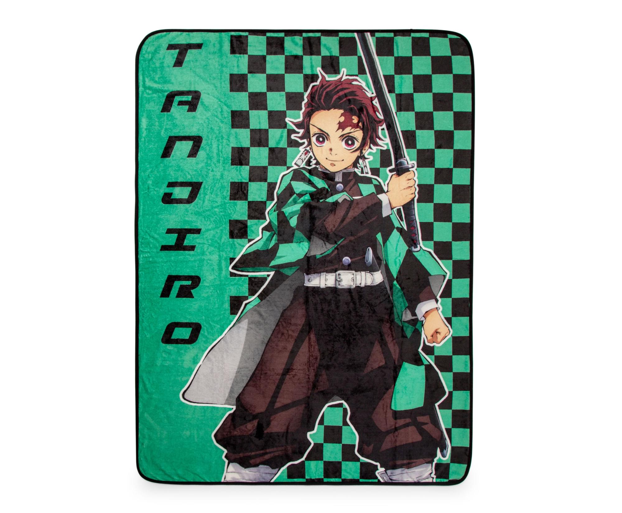 Demon Slayer Tanjiro Kamado Inspired Fleece Throw Blanket - 45 x 60 Inches