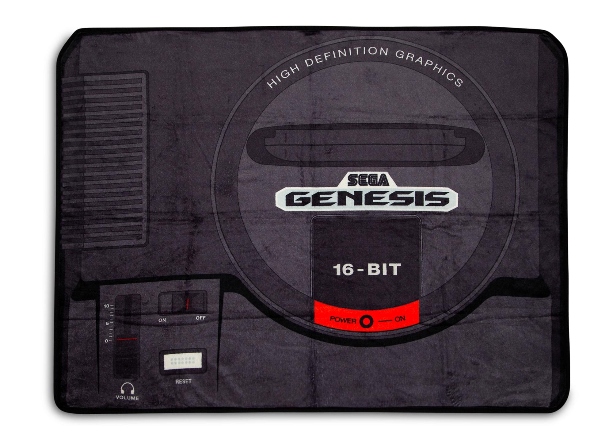 Retro Gaming Comfort: Sega Genesis-Inspired Fleece Throw Blanket