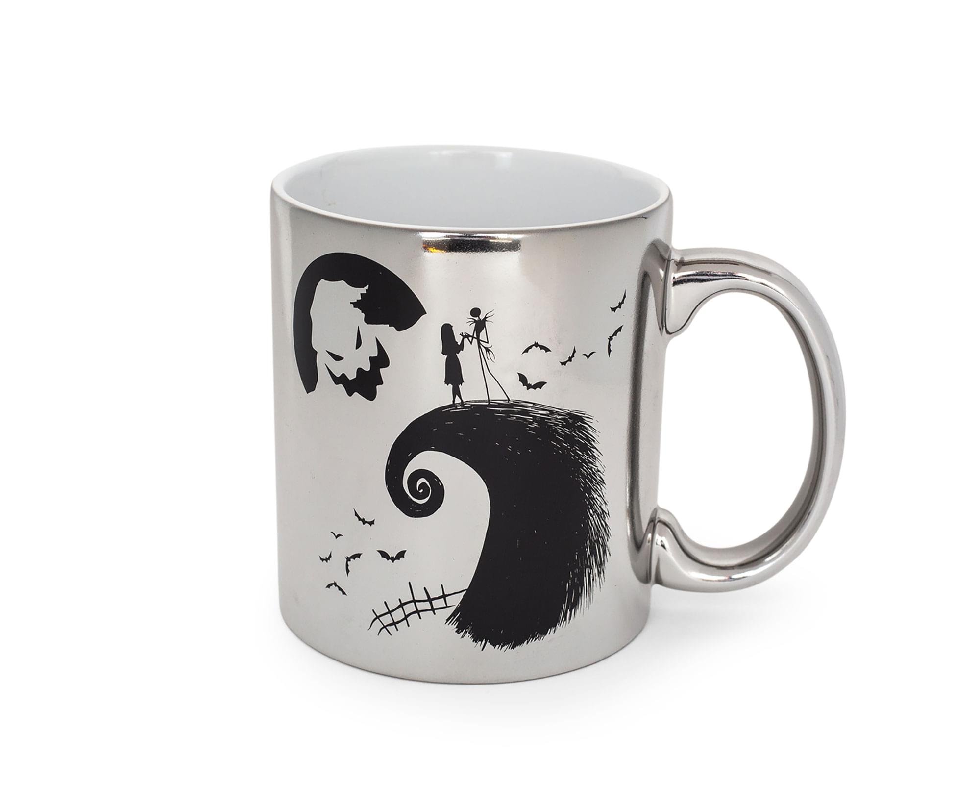 The Nightmare Before Christmas 20-Ounce Silver Electroplate Ceramic Mug
