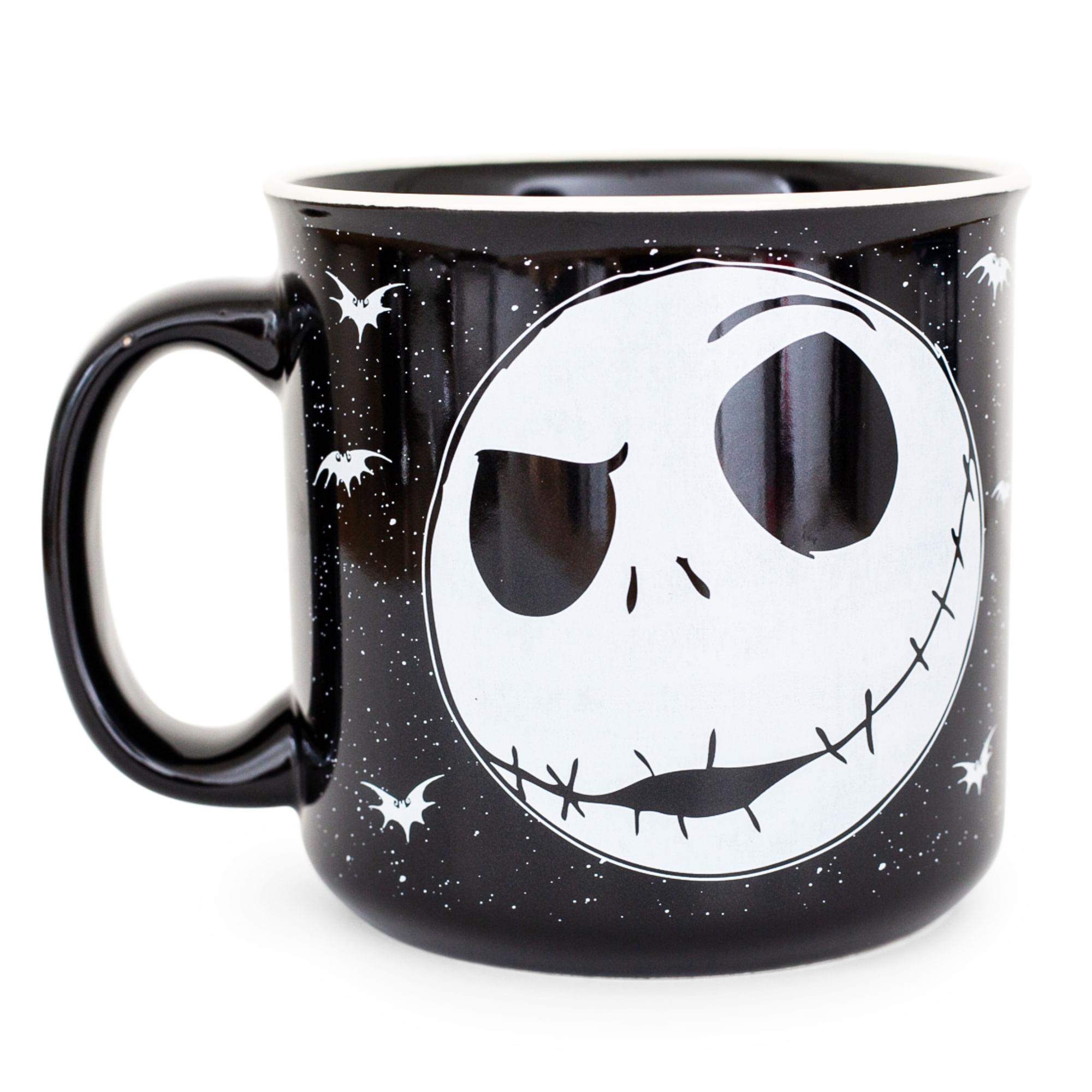 Jack Skellington Ceramic Camper Mug - 20 Ounces, Inspired by The Nightmare Before Christmas