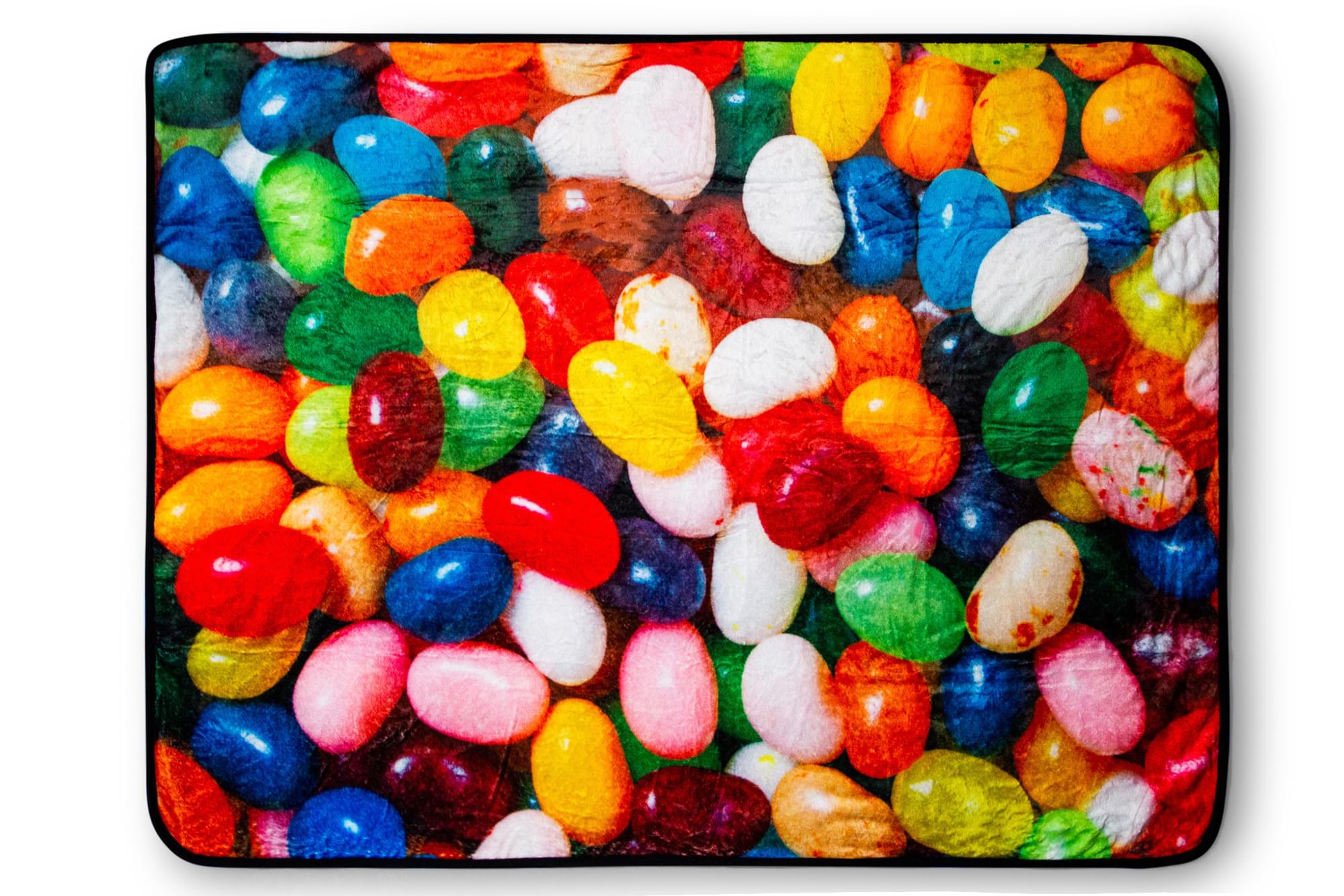 Delightful Jelly Bean Fleece Throw - Your Cozy Companion