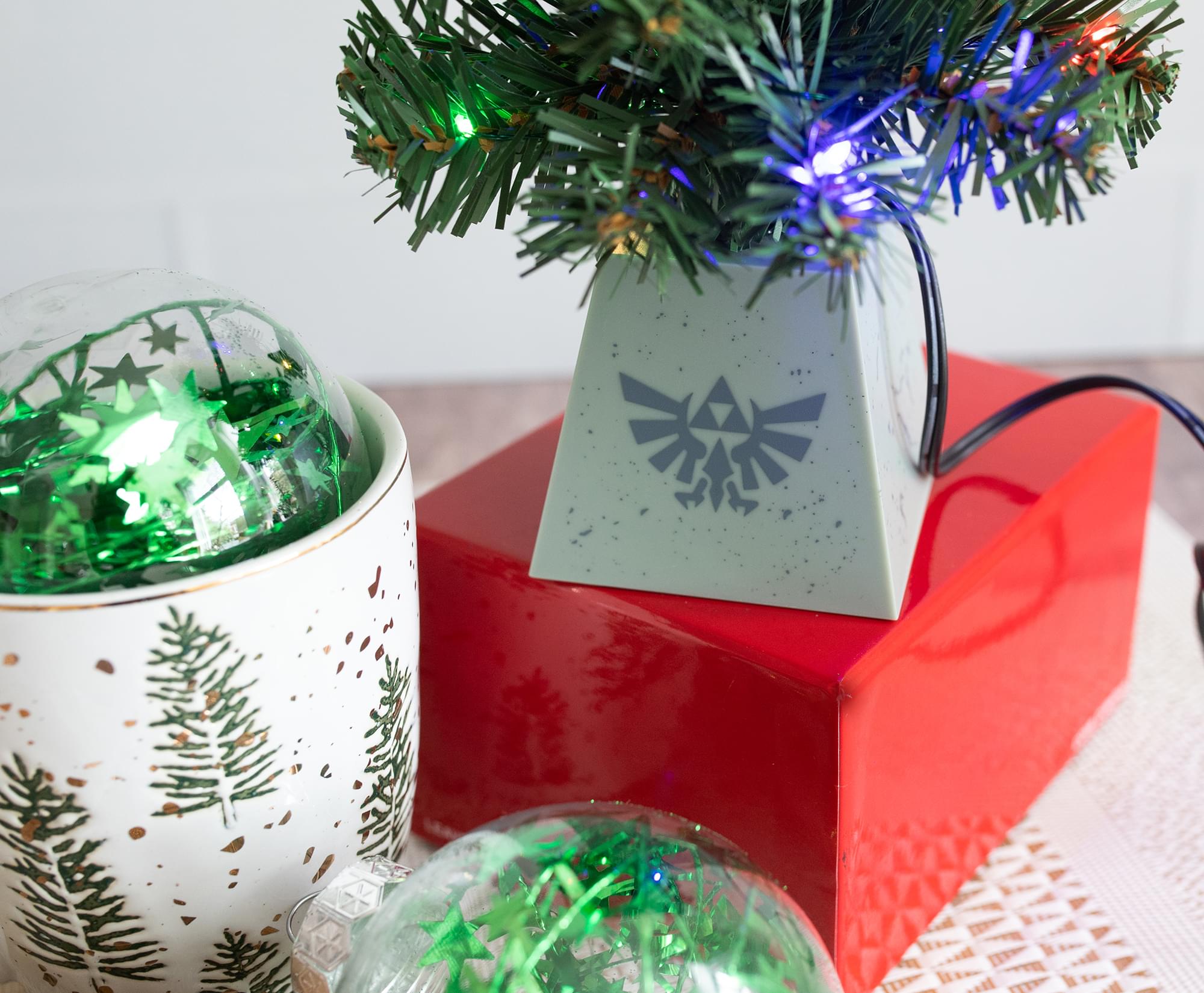 The Legend of Zelda Triforce LED Light-Up Desktop Holiday Tree - Bring Hyrule Magic Home