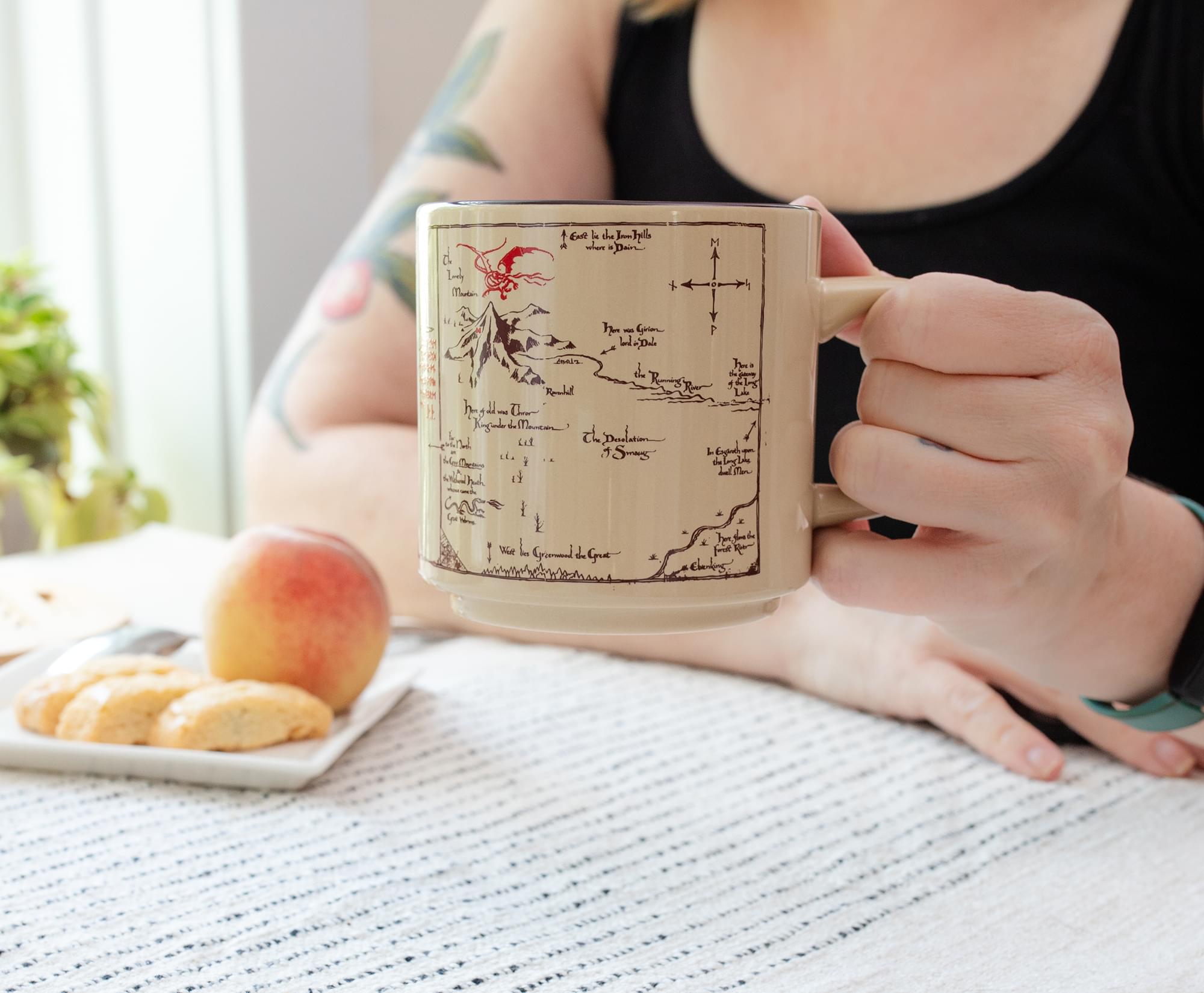 The Hobbit - Inspired Shire Map Ceramic Mug (13 Ounces)