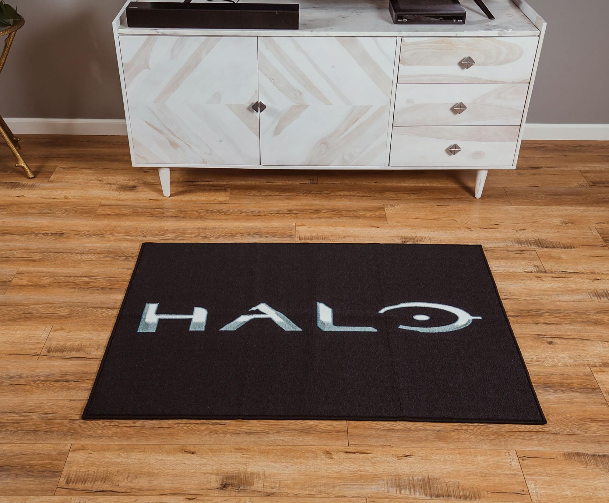 Epic HALO Black Logo Rectangular Area Rug - 36 x 52 Inches