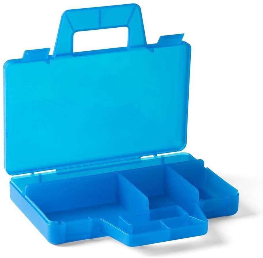 LEGO To-Go Sorting Box - The Ultimate Travel Case with Organizing Dividers in Blue