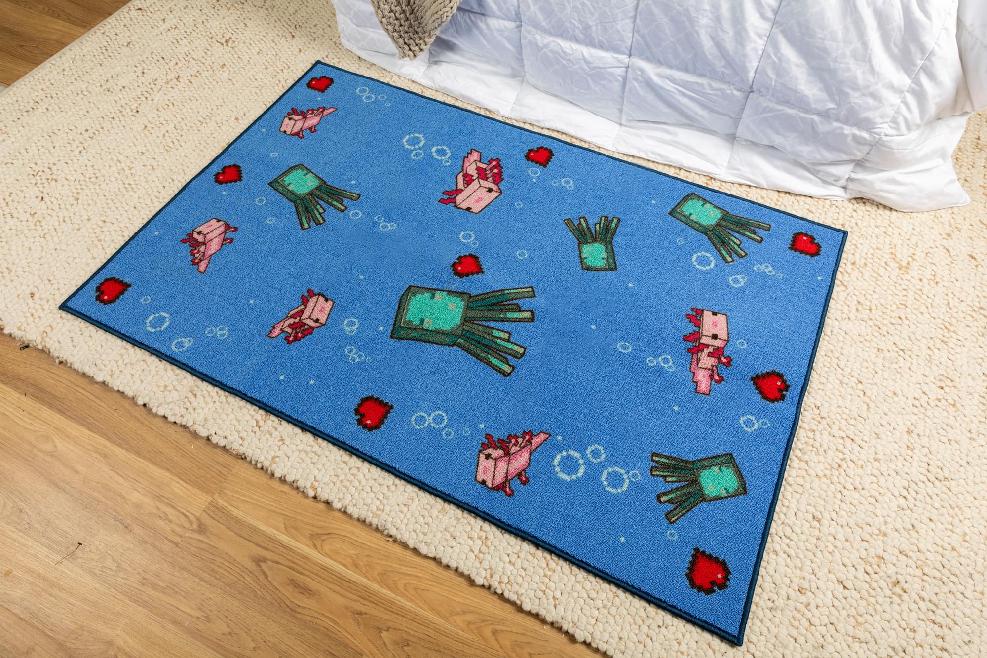 Dive into Minecraft: 60 x 39 Inches Underwater Printed Area Rug