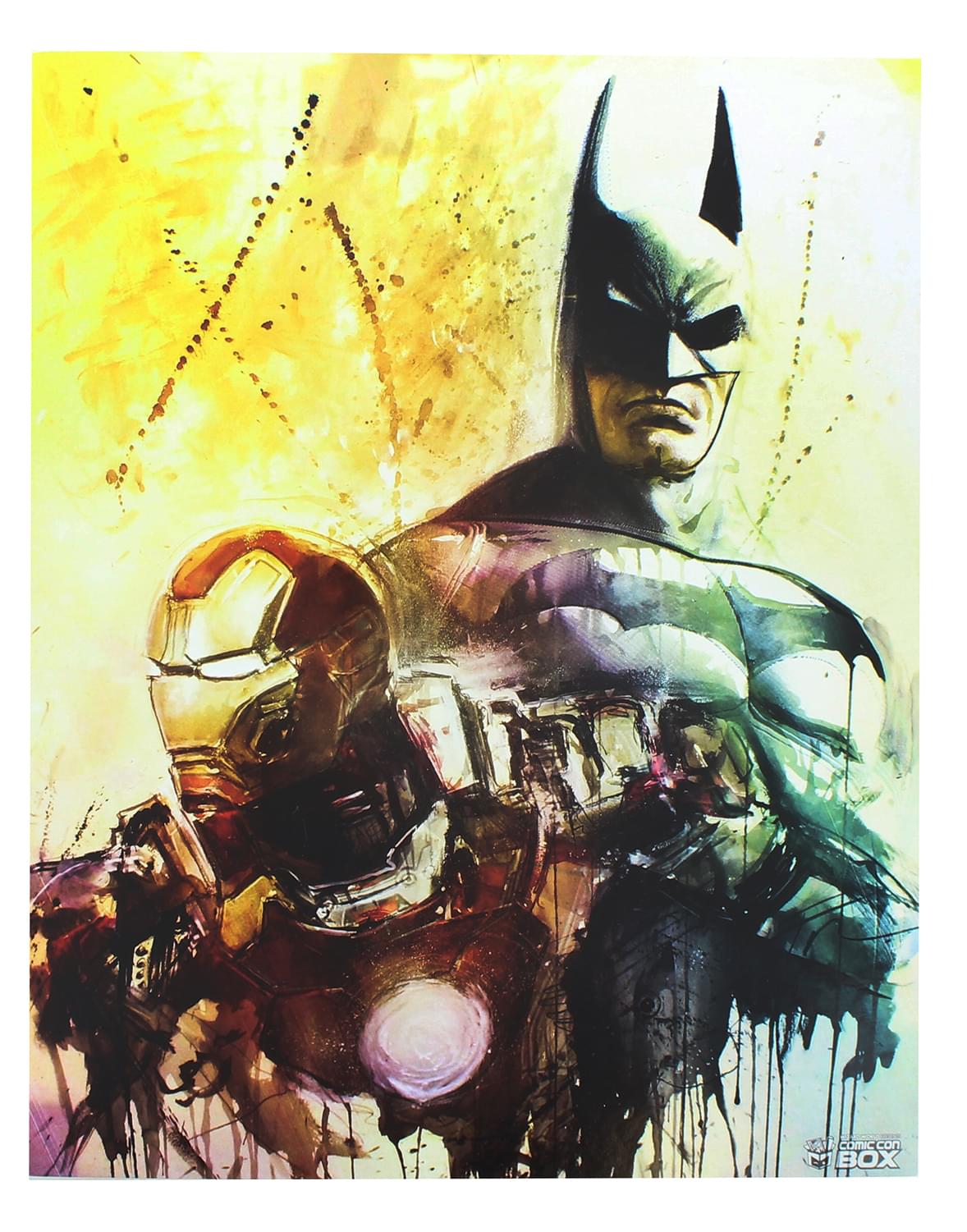Epic Pop Culture Fusion: Batman & Iron Man 8x10 Inch Limited Edition Art Print by Rob Prior
