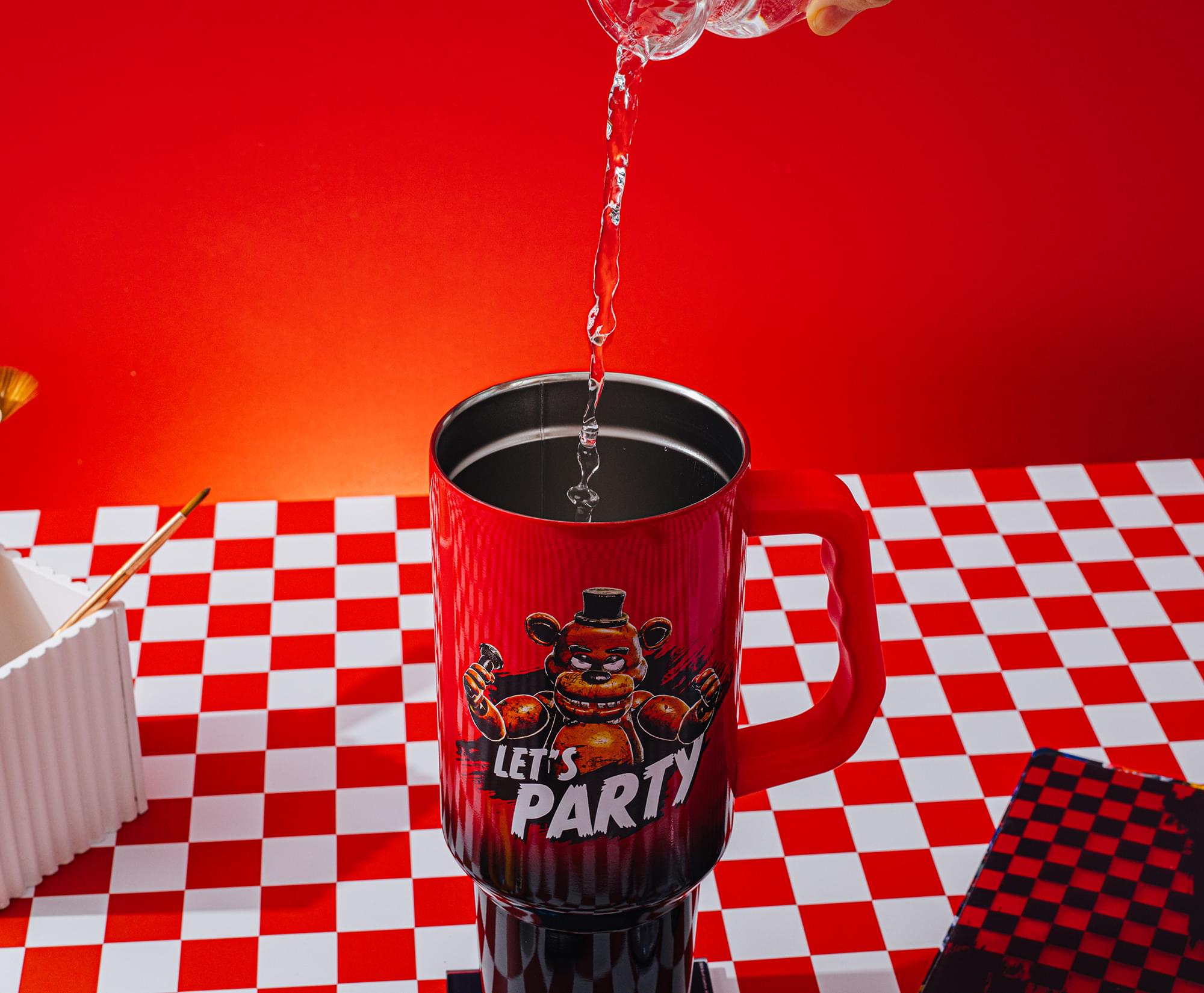 Five Nights At Freddy's Party Time 40-Ounce Stainless Steel Tumbler