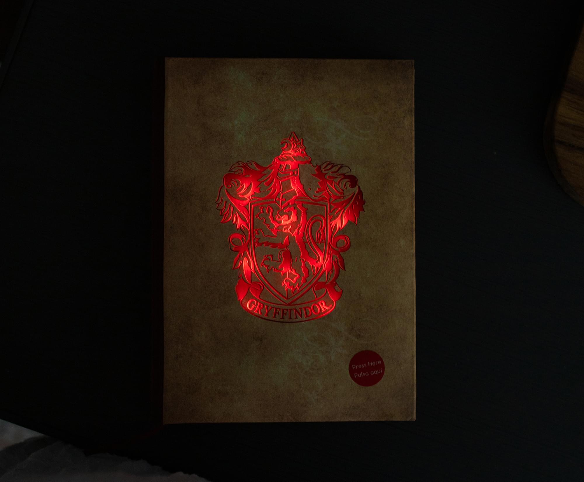 Enchanting Gryffindor Light-Up Harry Potter Hardcover Notebook