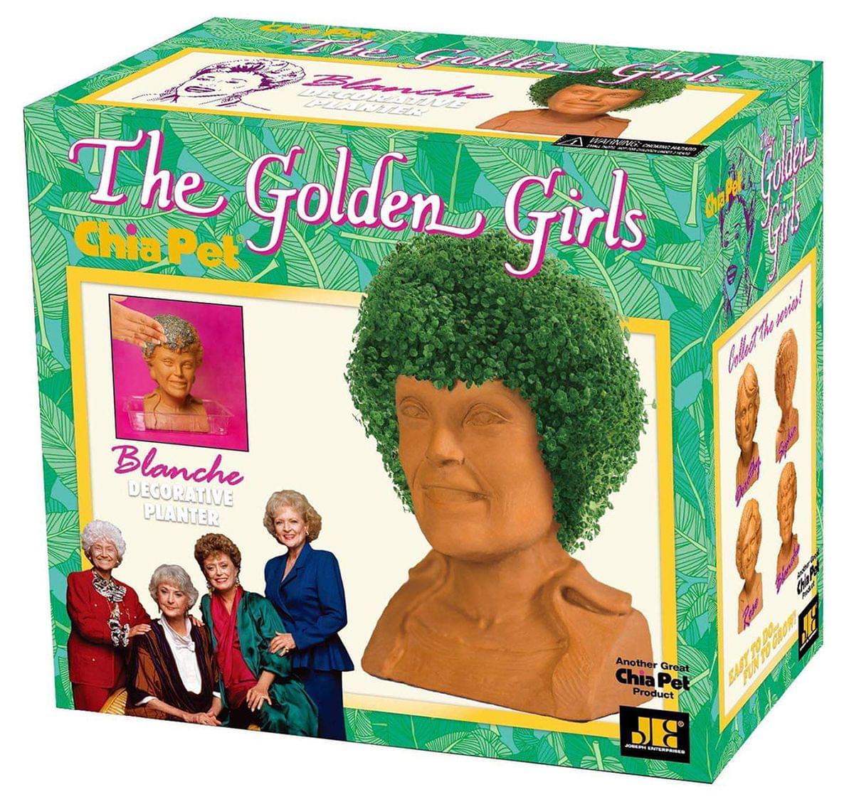 Golden Girls Chia Pet Blanche - Adorable Decorative Pottery Planter