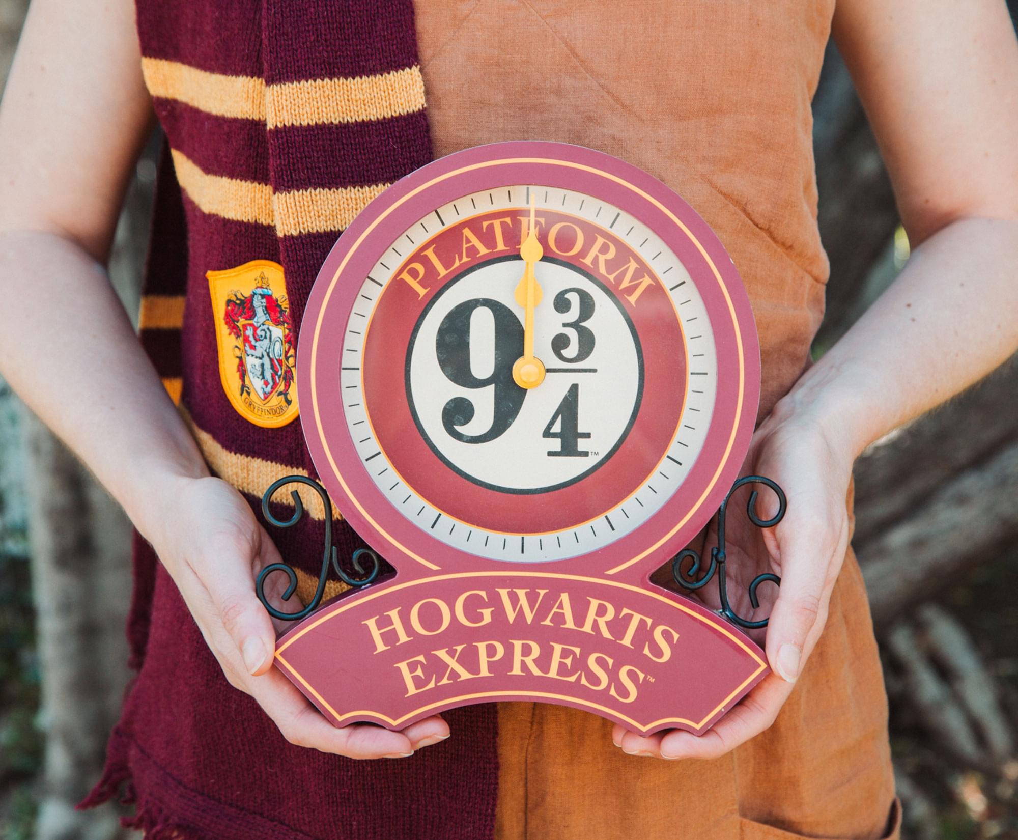 Harry Potter Hogwarts Express Platform 9 3/4 Desk Clock - Never Miss Your Magical Moments