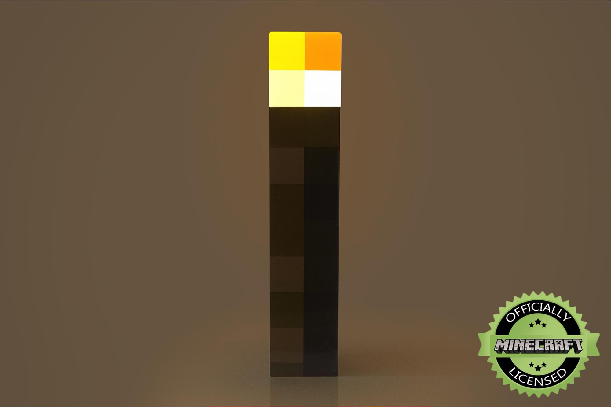 Illuminating Minecraft Torch: 12-Inch LED Night Lamp & Playtime Essential