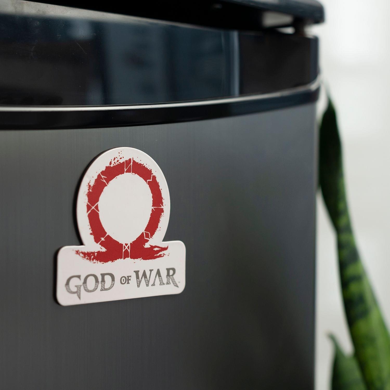Epic God of War 2018 Omega Logo Car Magnet - Kratos and Son! A Must-Have Video Game Collectible