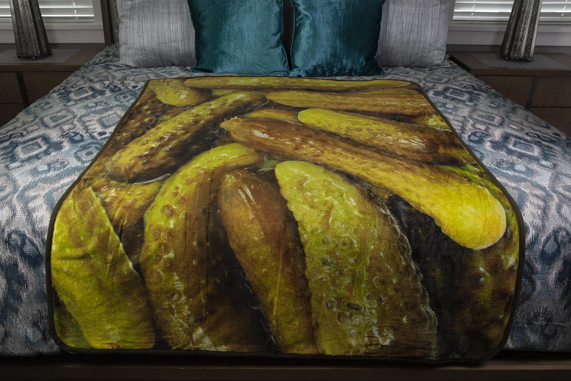 Pickle Passion Fleece Throw Blanket - 60 x 45 Inches