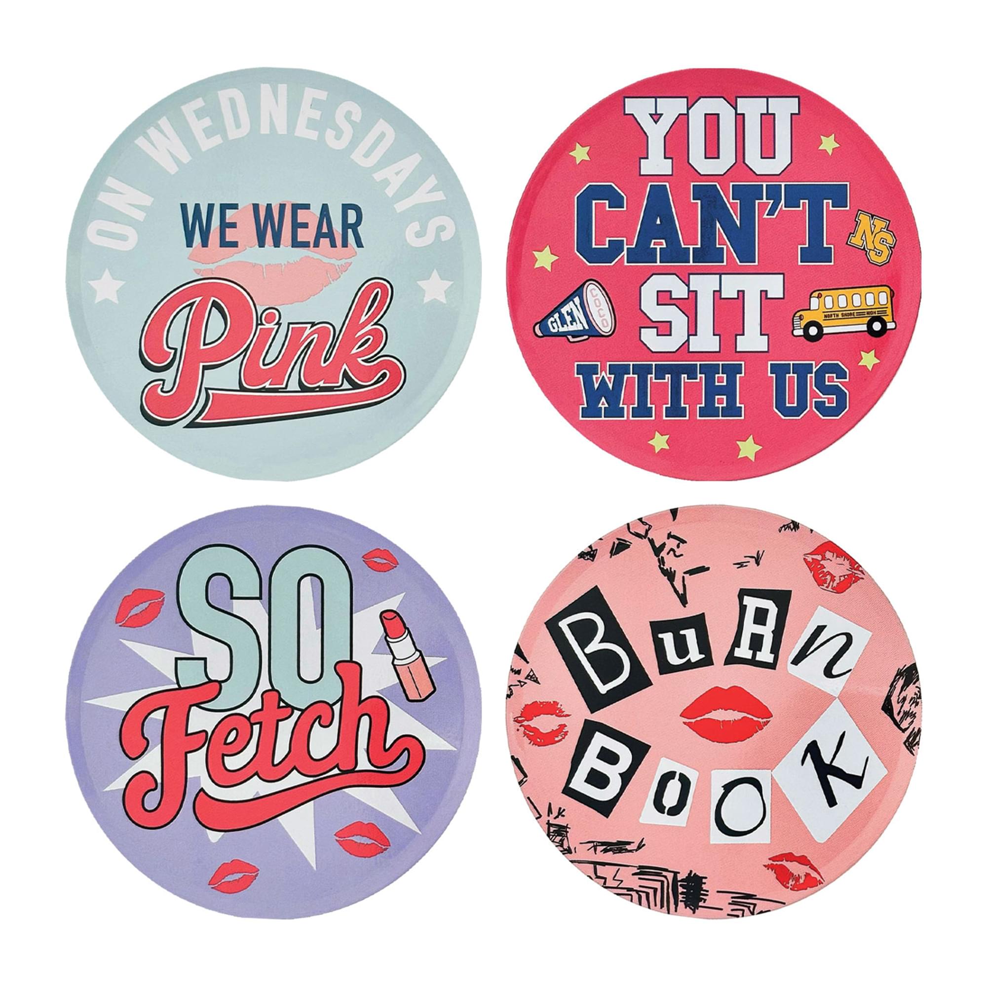 Must-Have Mean Girls Metal Coasters Set of Four