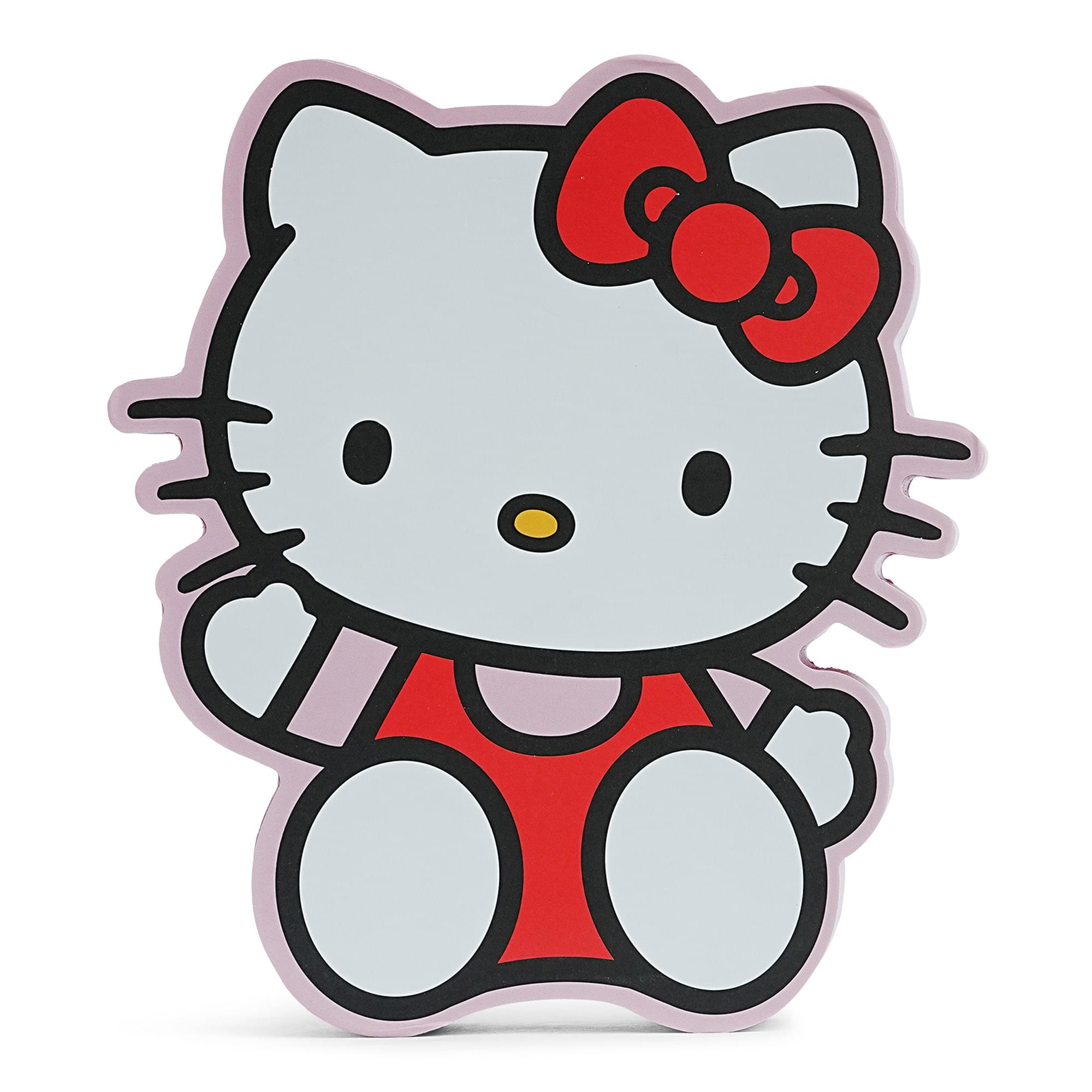 Sanrio Hello Kitty Cheerful Die-Cut Wooden Wall Art Sign - 8 x 7 Inches