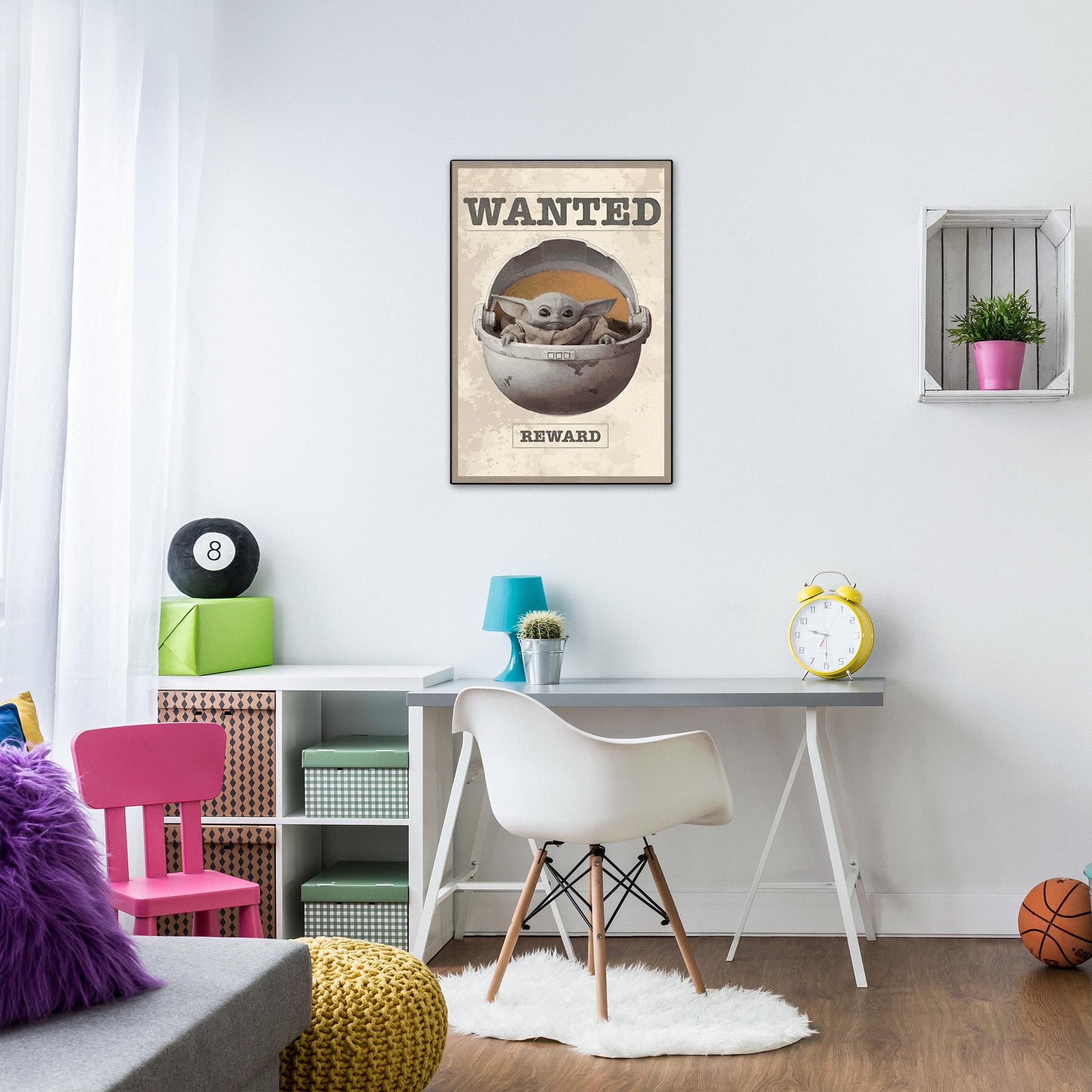 Star Wars: The Mandalorian's Adorable The Child 13 x 19 Inch Framed MDF Wall Art - A Must-Have!