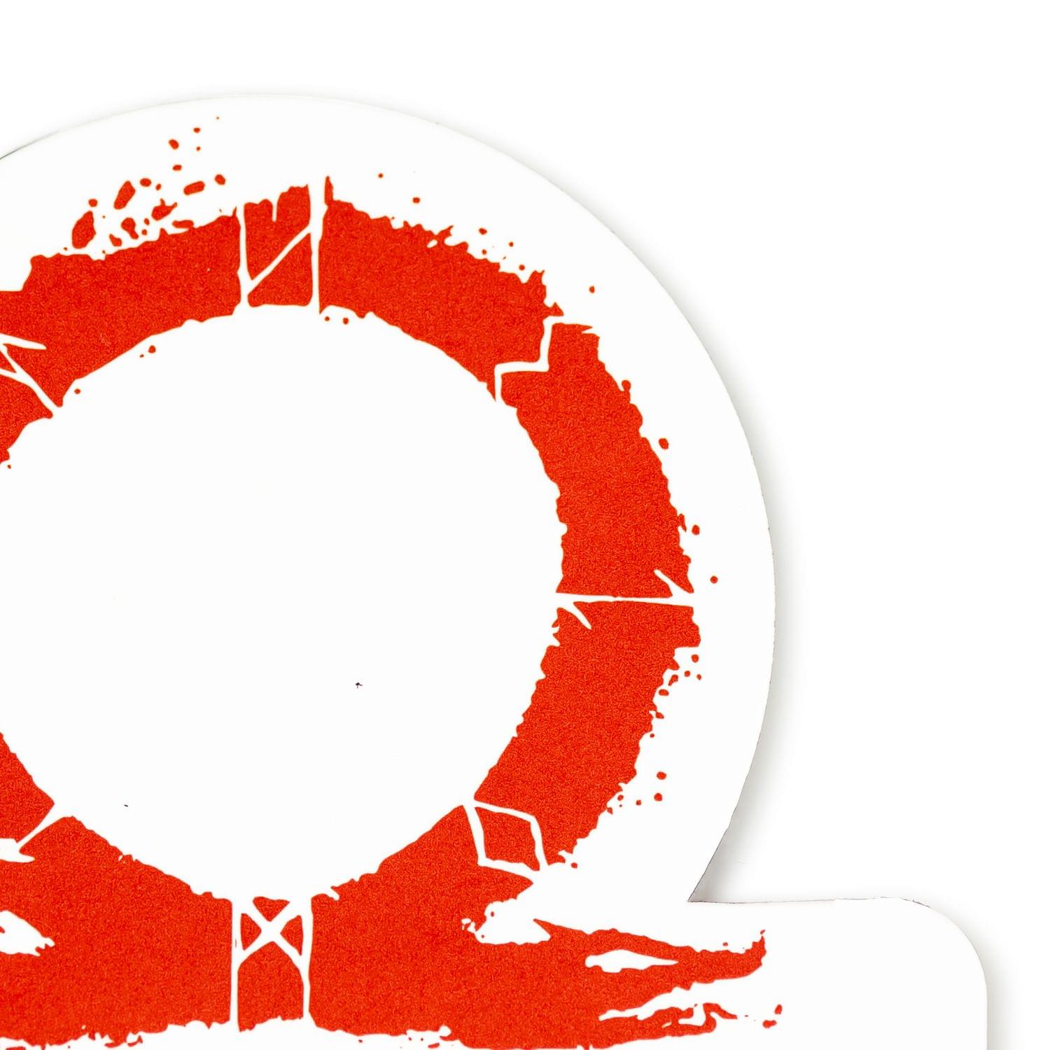 Epic God of War 2018 Omega Logo Car Magnet - Kratos and Son! A Must-Have Video Game Collectible