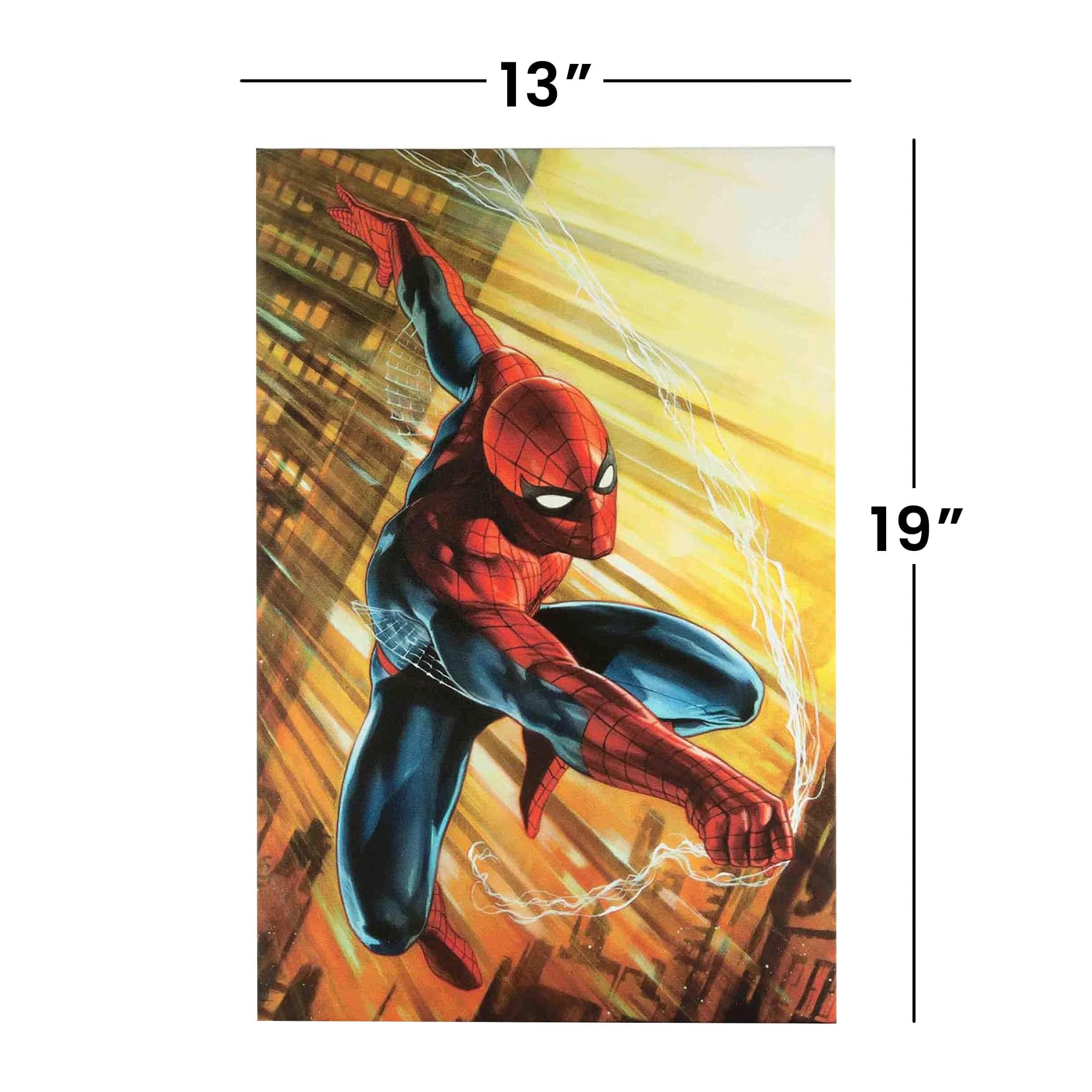 Epic Marvel Spider-Man Web Swing 13 x 19 Inch Framed MDF Wall Art