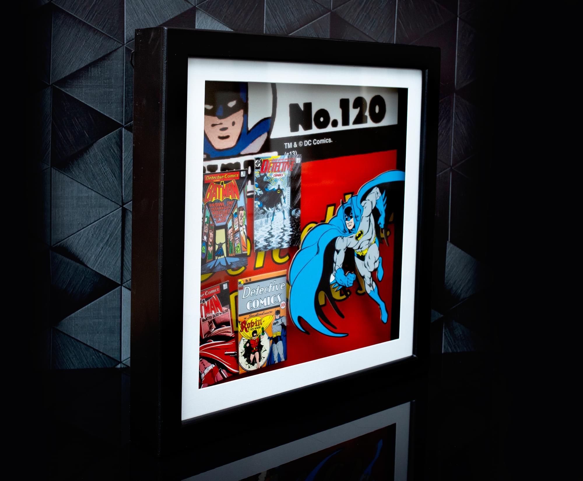 DC Comics Batman #120 14x14 Wood Frame 3D Shadow Box Wall Art