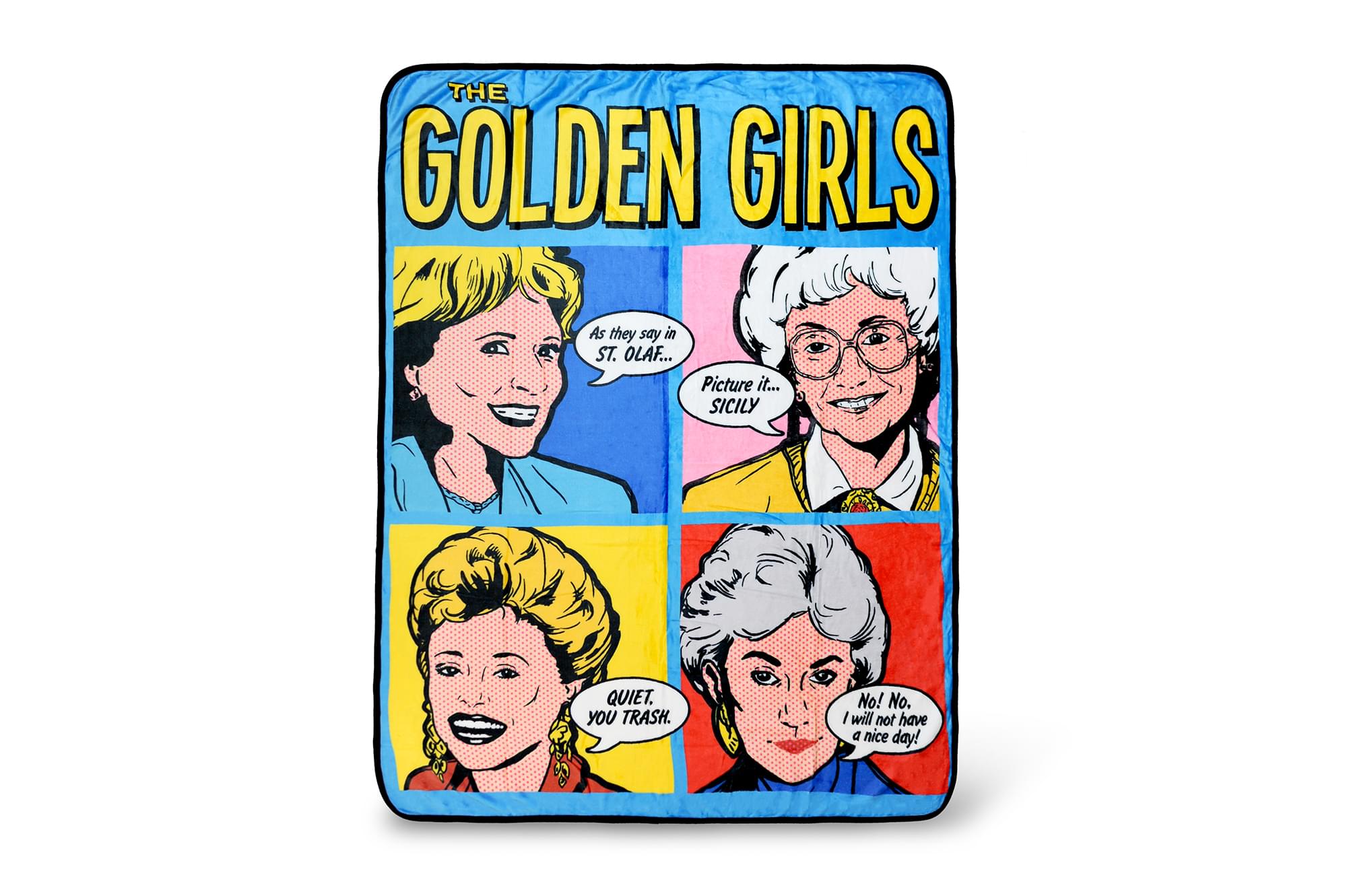 Golden Girls Pop-Art Cozy Throw Blanket - 60 x 45 Inches