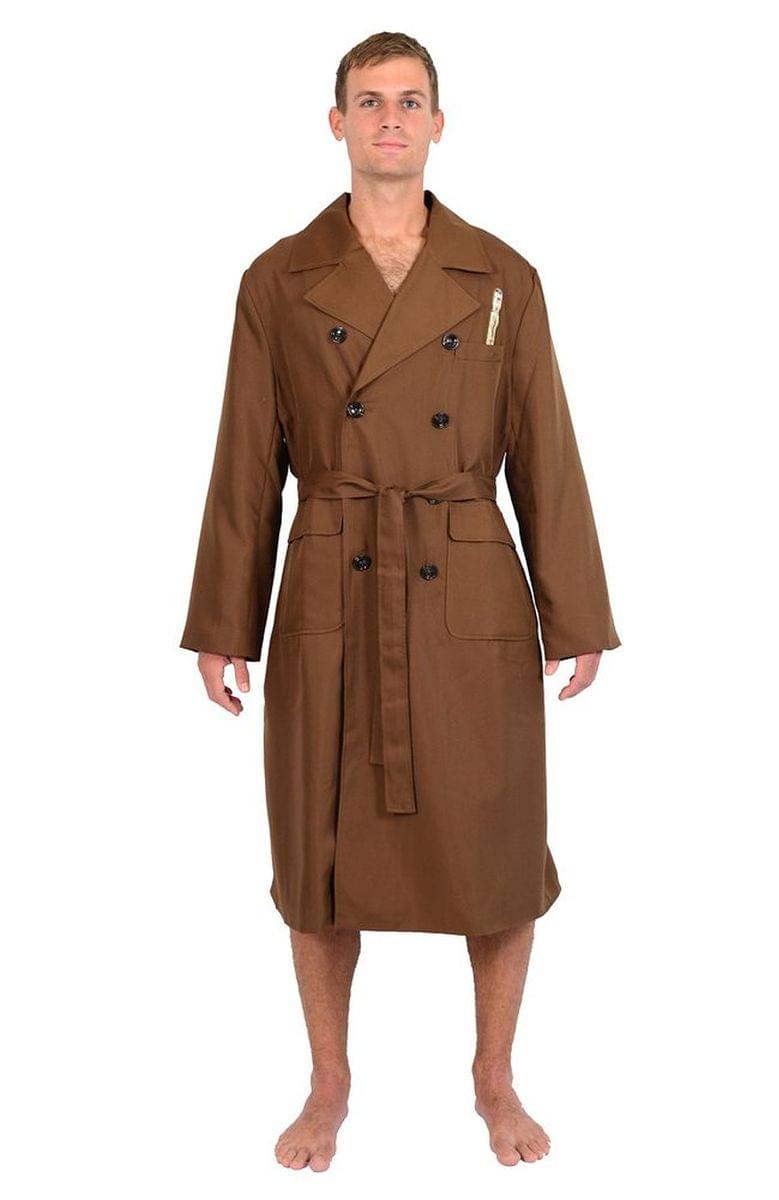 Embrace Your Inner Time Lord with the 10th Doctor's Brown Trench Coat Robe