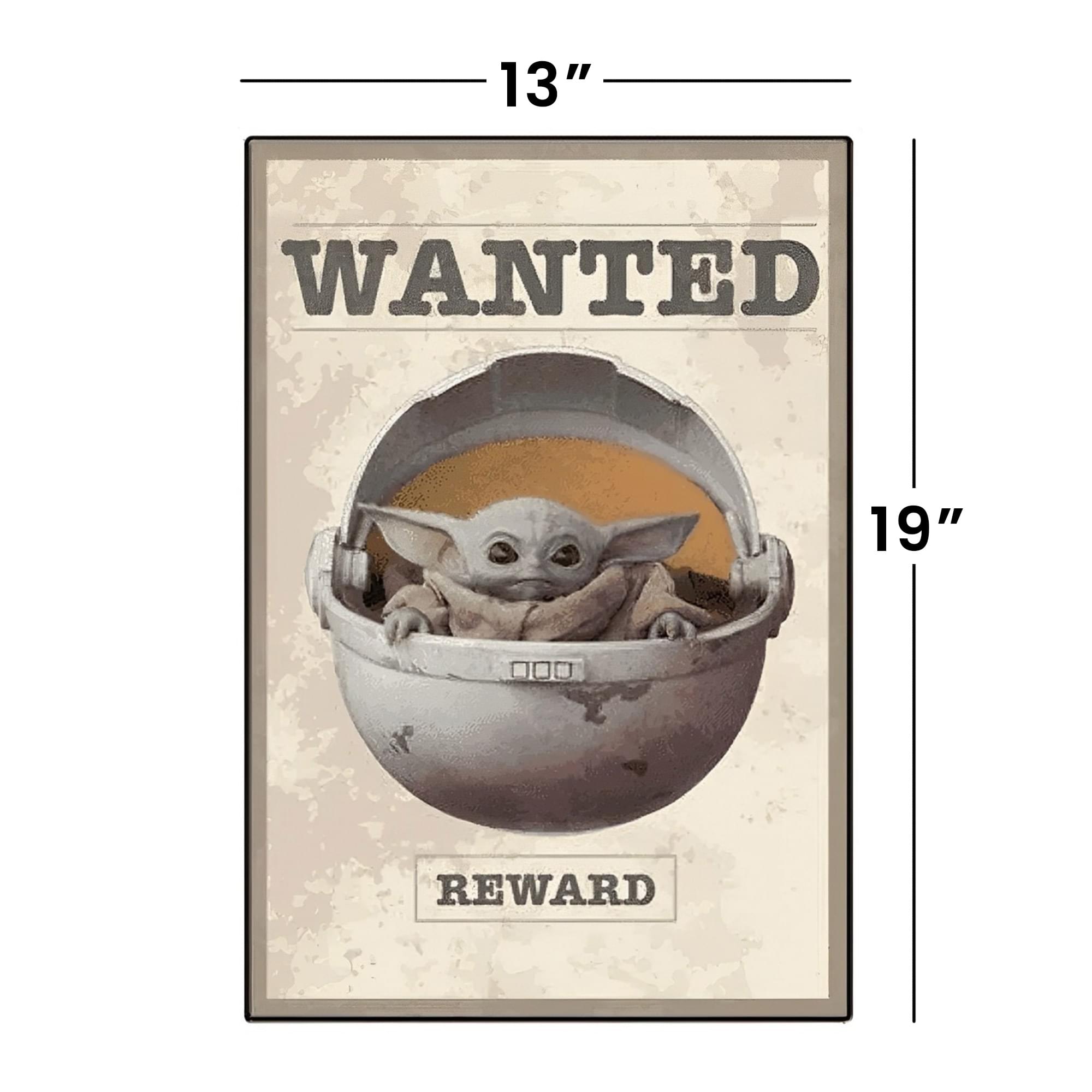 Star Wars: The Mandalorian's Adorable The Child 13 x 19 Inch Framed MDF Wall Art - A Must-Have!