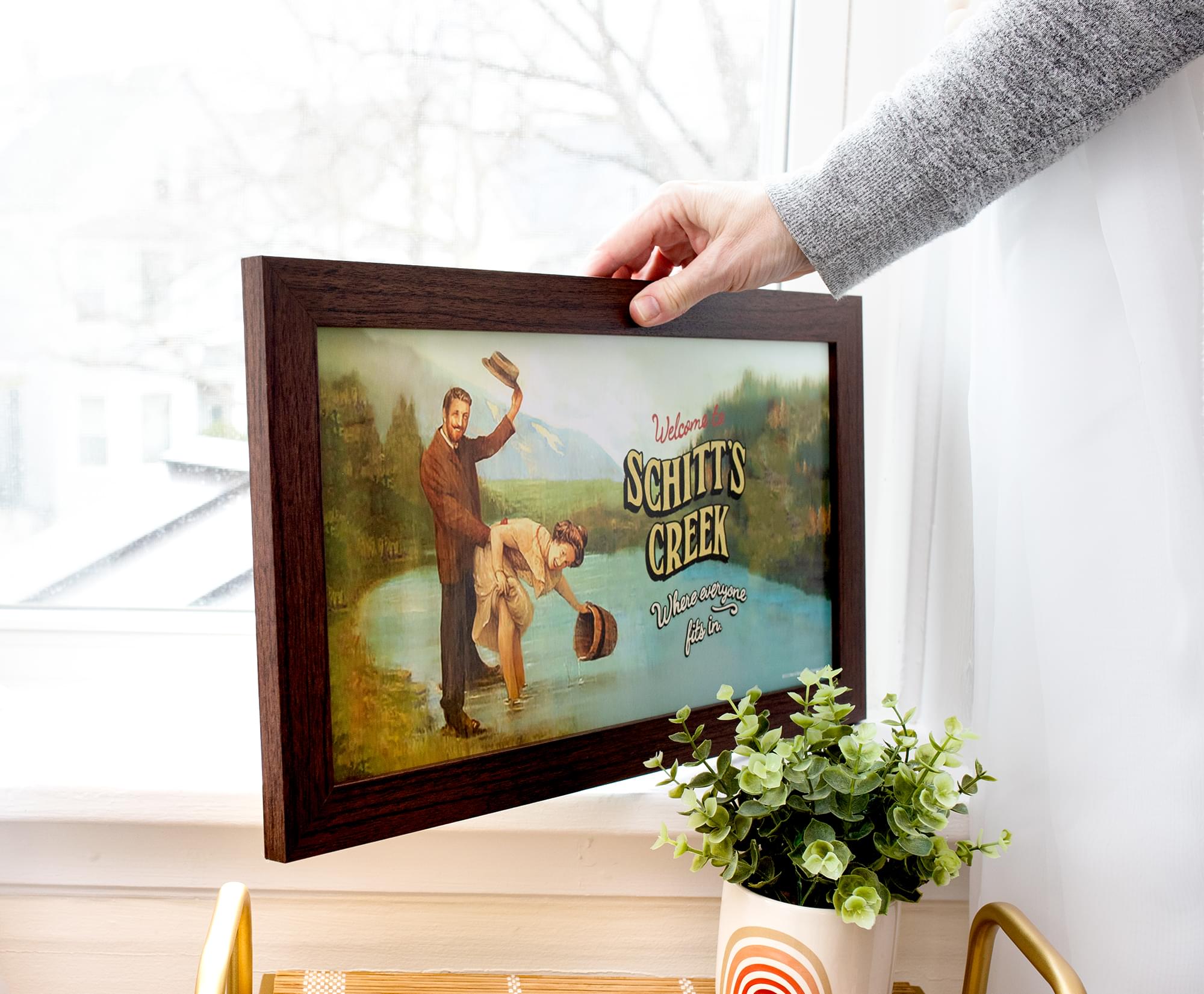Schitt's Creek Inspired Framed MDF Wall Art - 10 x 18 Inches