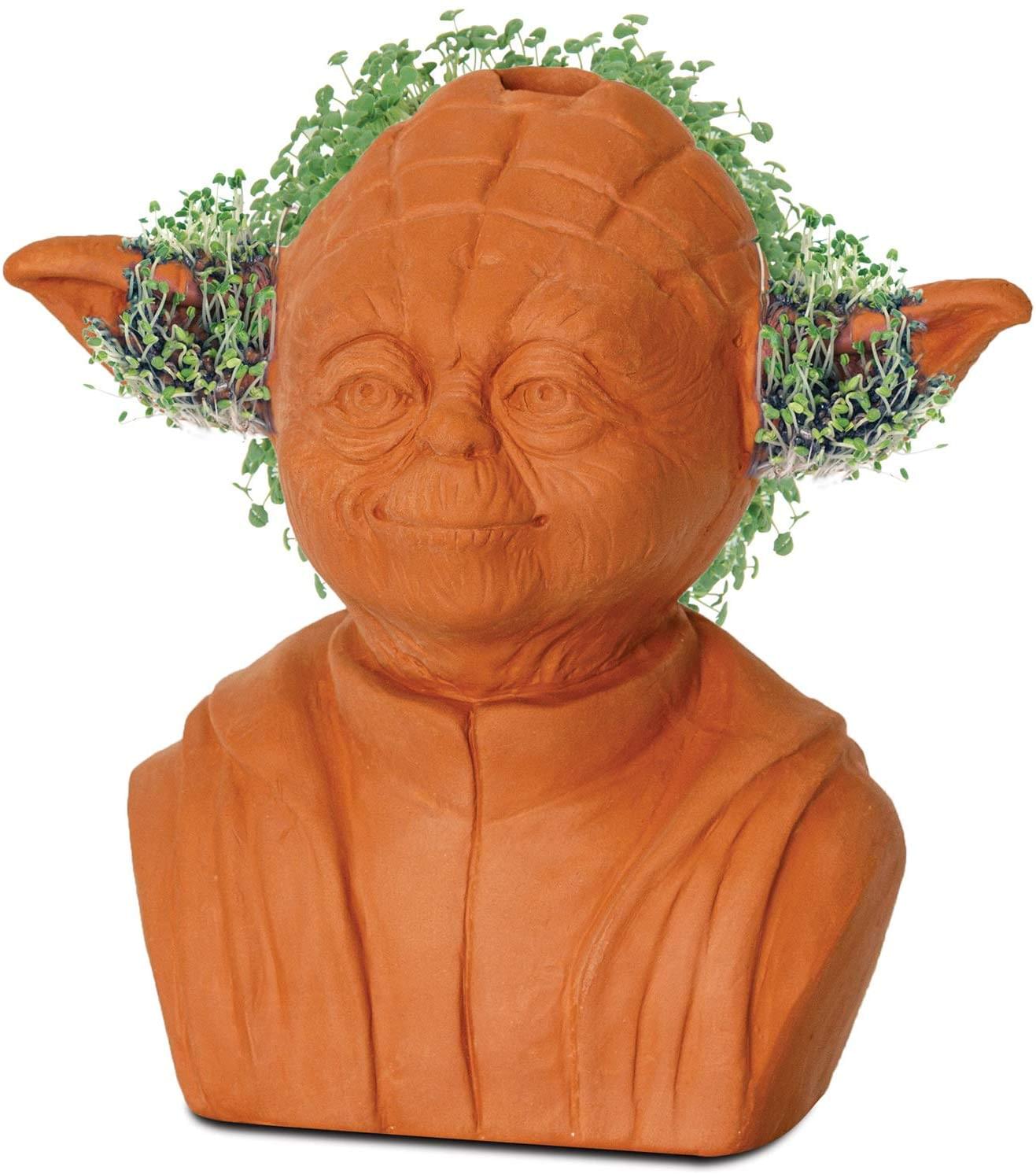 Unleash Your Inner Jedi with the Star Wars Yoda Chia Pet Decorative Planter