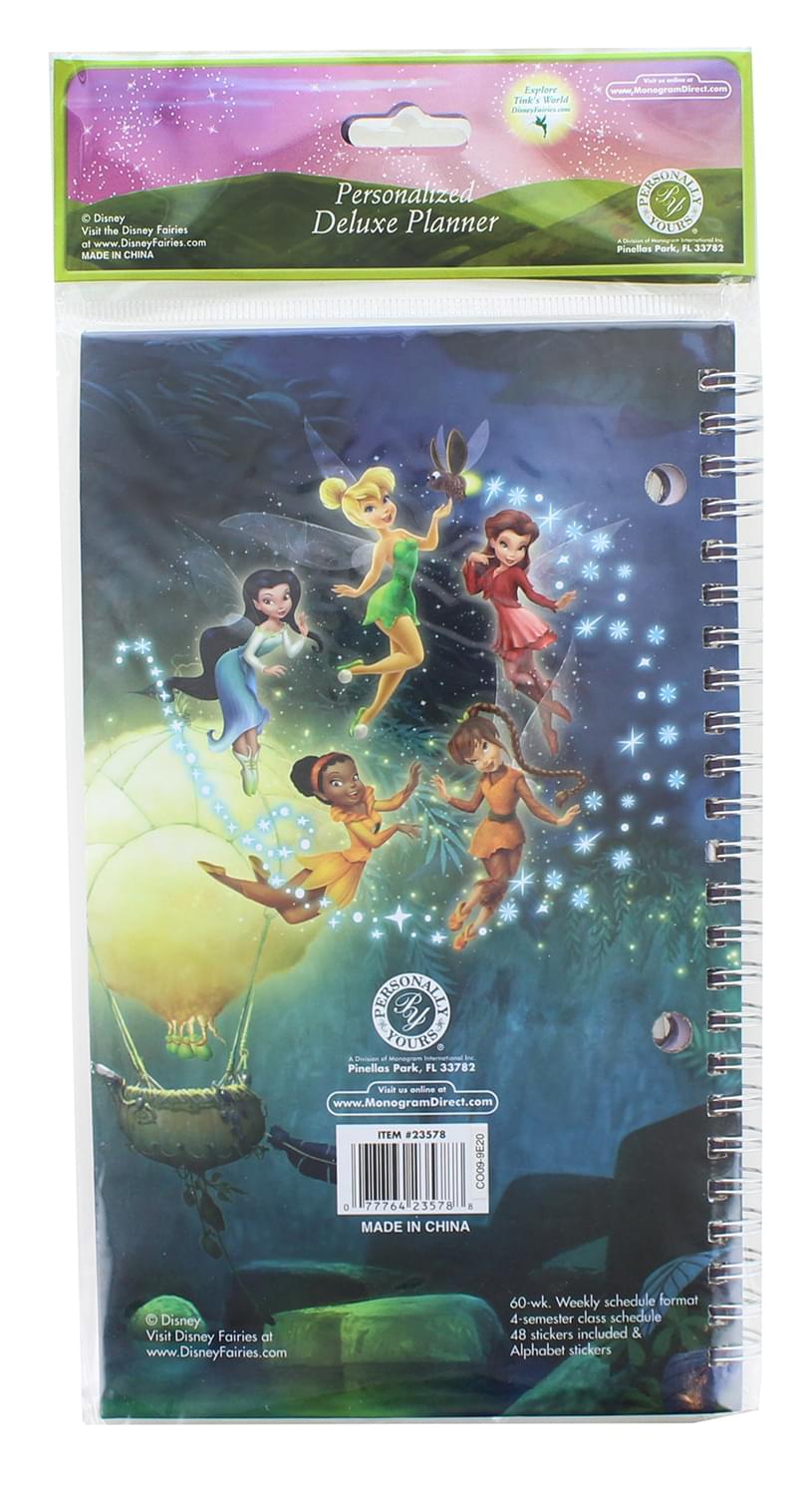 Enchanting Disney Tinker Bell Personalized Deluxe Planner